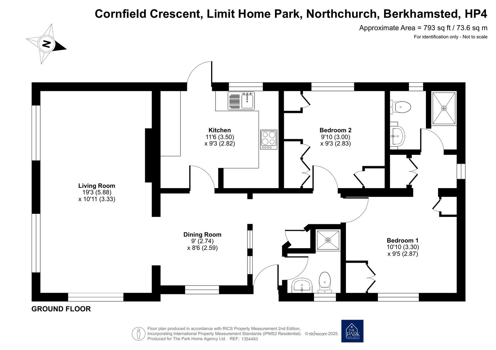 12 Cornfield Crescent, Limit Home Park, Berkhamsted floorplan
