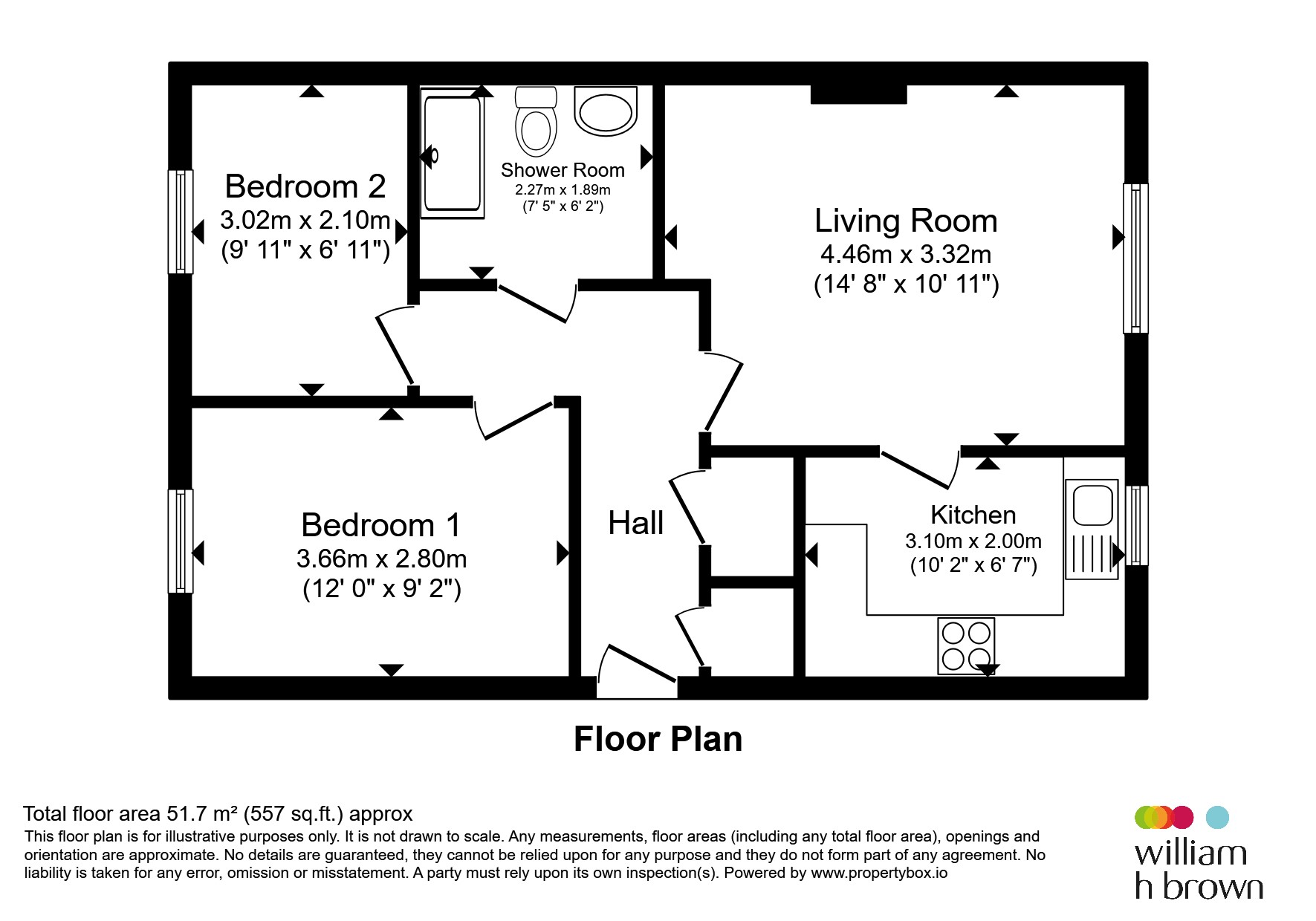19, Weavers Court, Sudbury floorplan