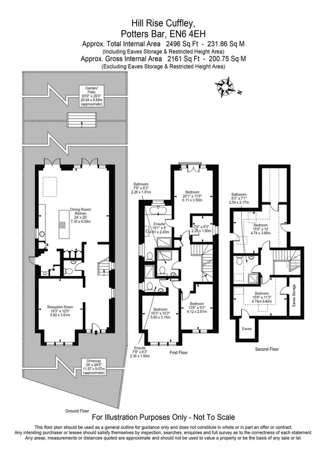 Hill Side 45, Hill Rise, Hertfordshire floorplan