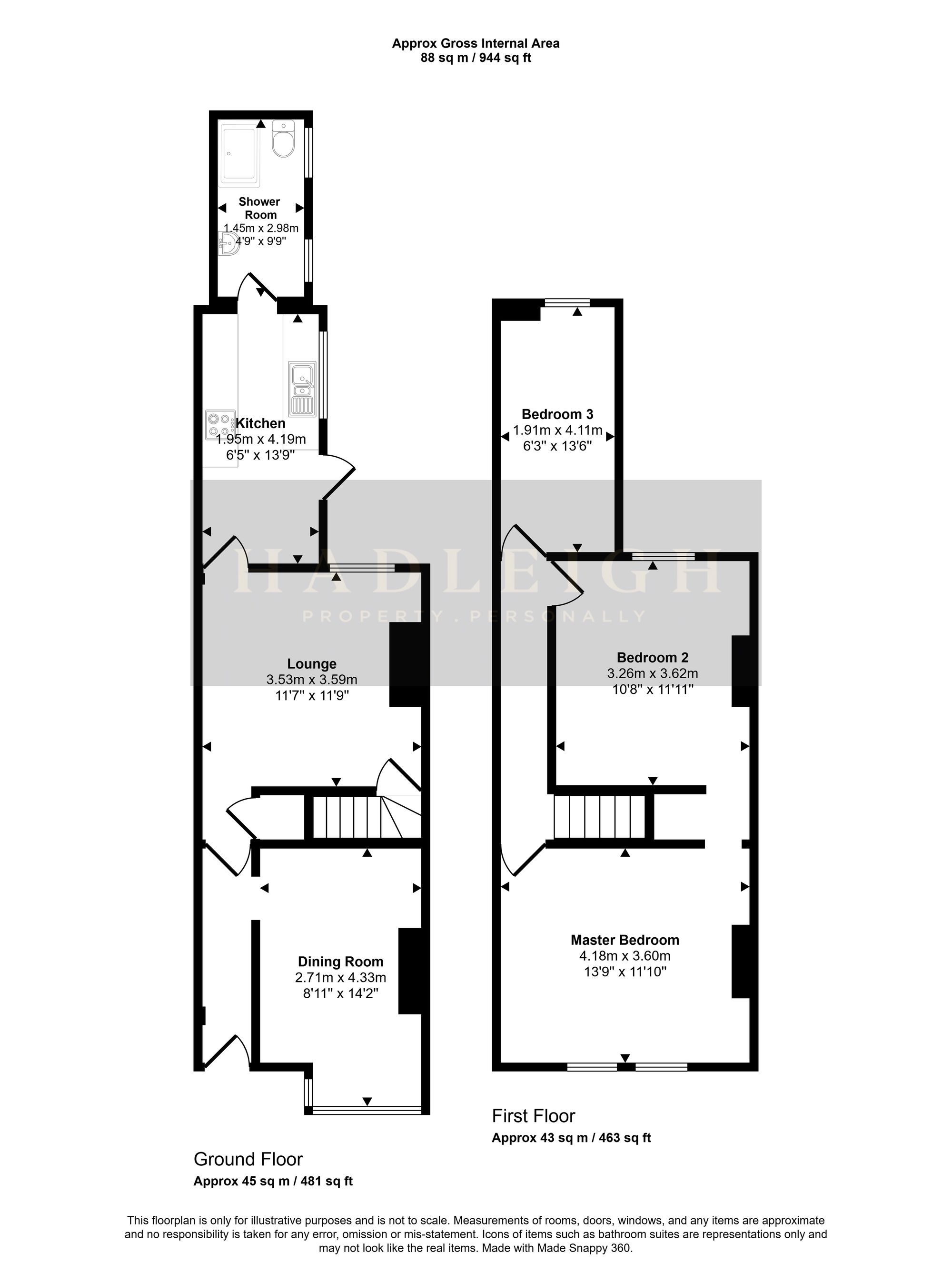 8 Fashoda Road, Birmingham floorplan