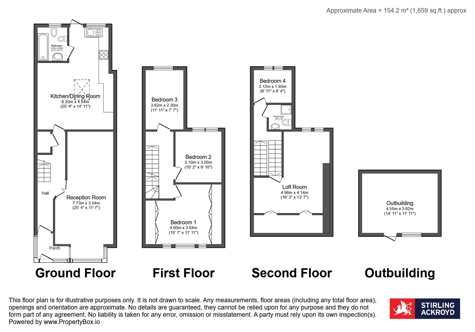 145, Caistor Park Road, London floorplan