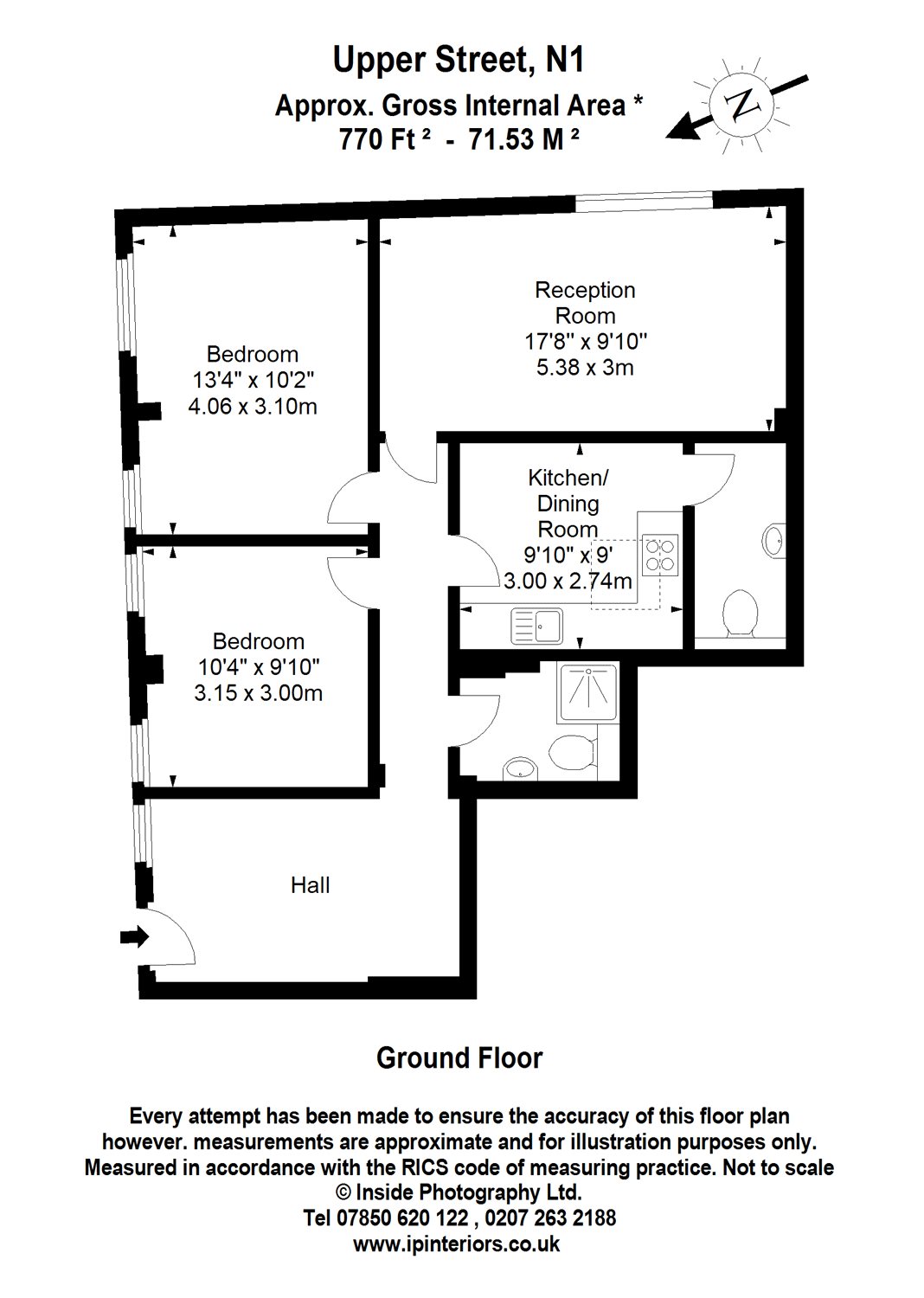 2 Bedrooms Flat to rent in Upper Street, Islington N1