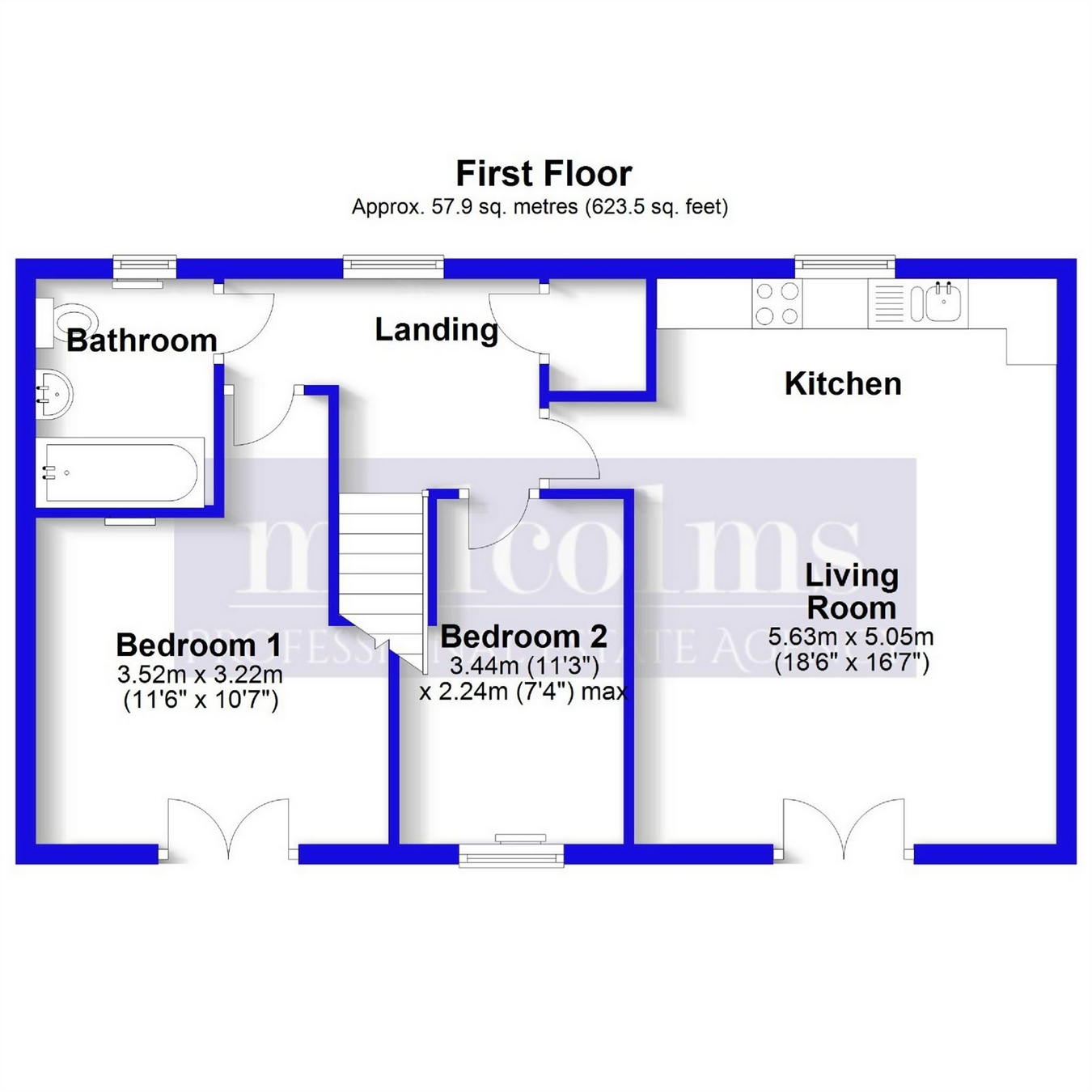 2 Bedrooms Flat to rent in Halifax Road, Upper Cambourne, Cambourne, Cambridge CB23