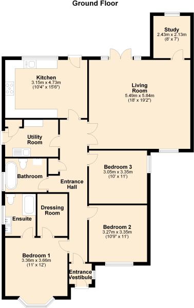 3 Bedrooms Detached bungalow to rent in Hammersley Lane, Penn, High Wycombe HP10