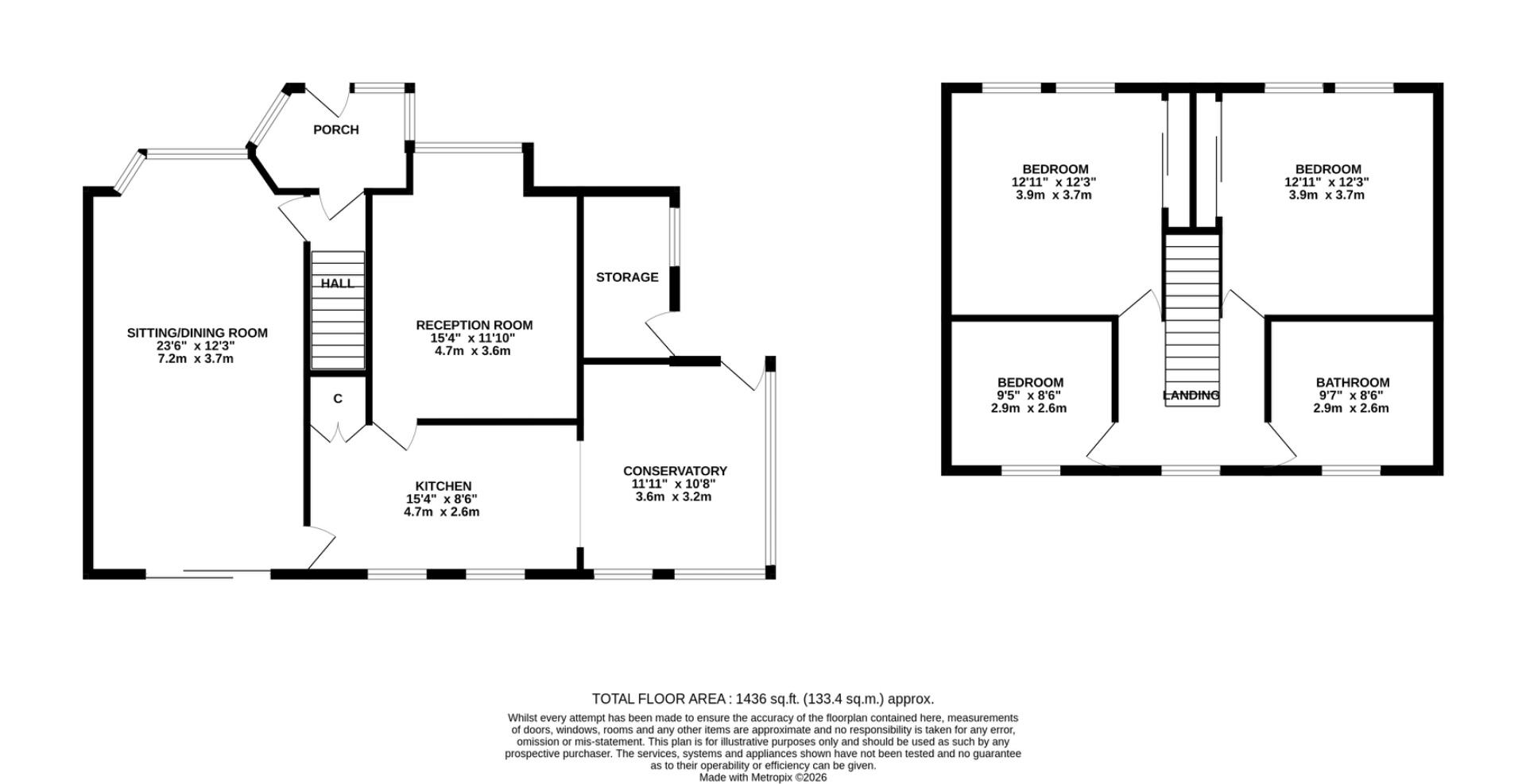 14, Liverpool Road, Formby floorplan