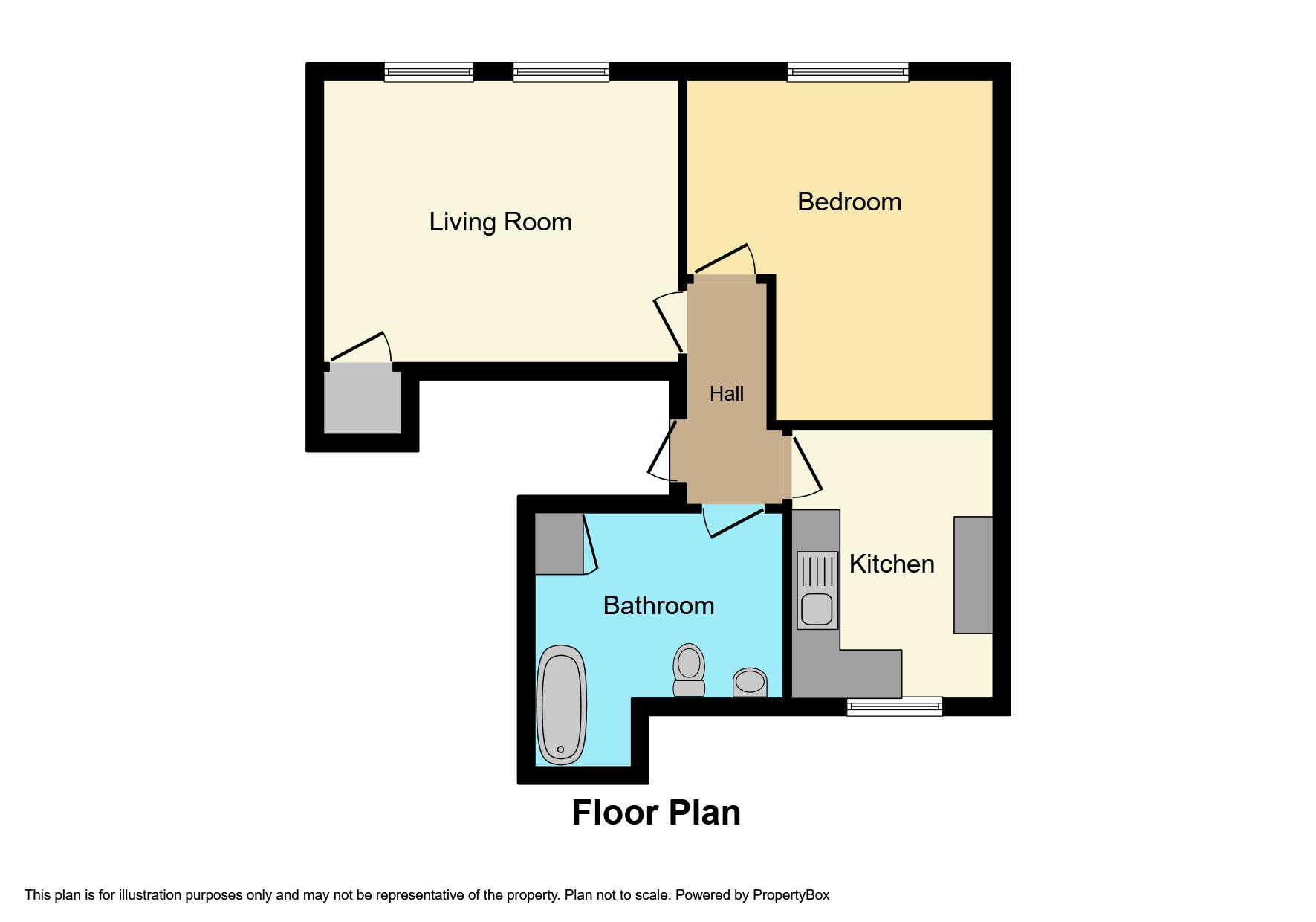 Flat 4, Kipling Terrace, Bideford floorplan