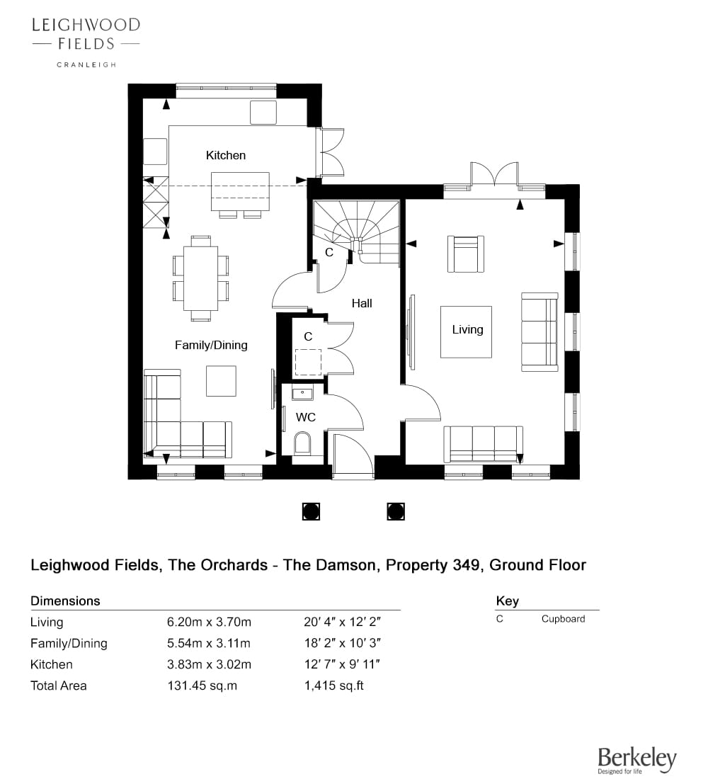 349, Cranleigh, Gu6 8Wq, Cranleigh floorplan