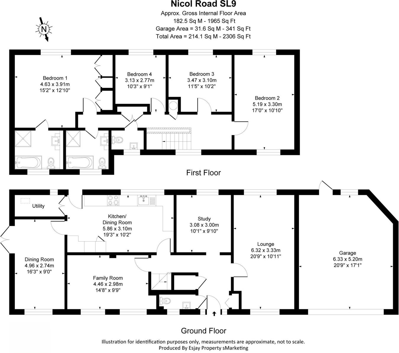Ruxanas, Nicol Road, Chalfont St Peter floorplan