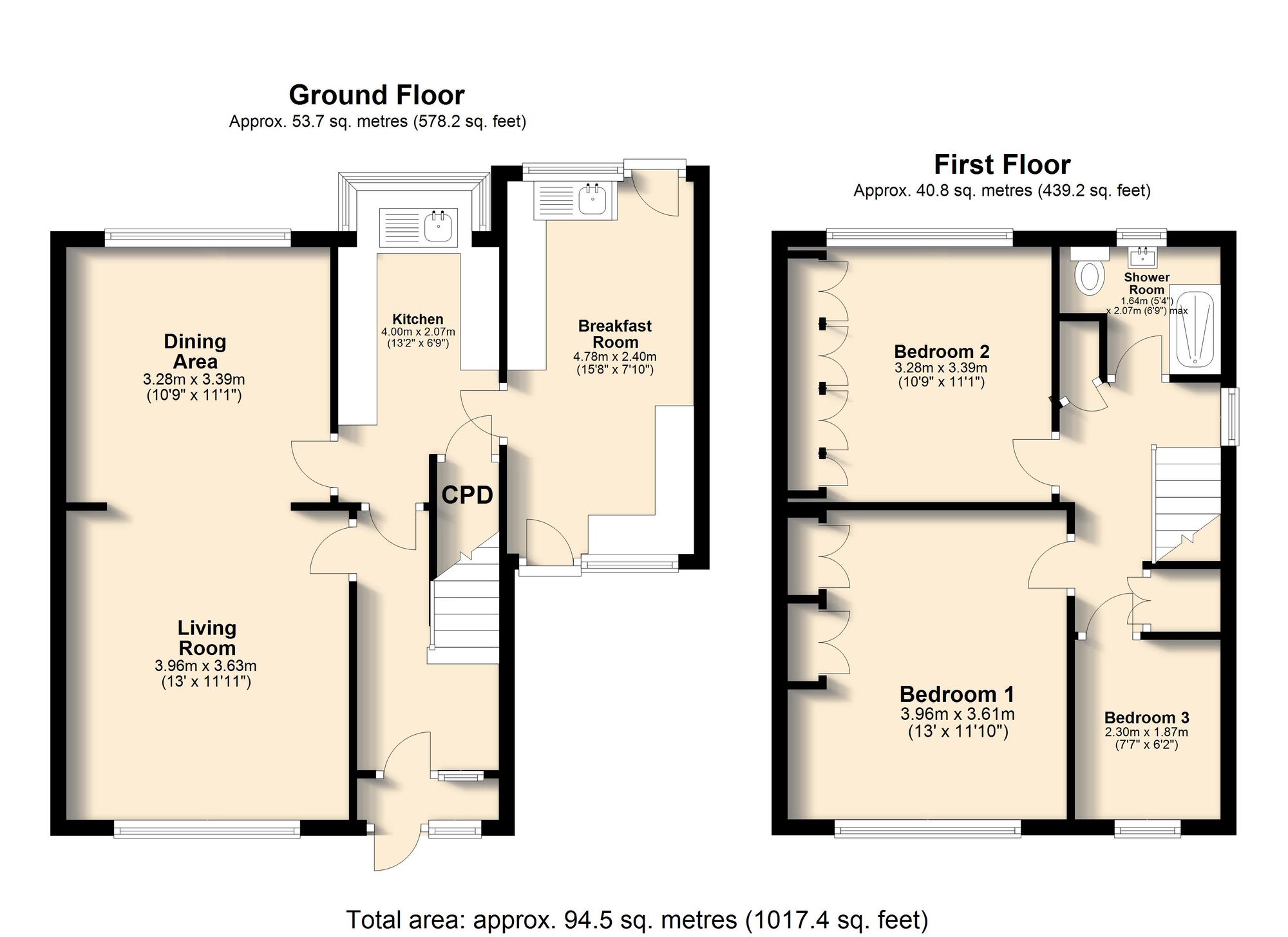 7 Durlstone Close, Sheffield floorplan