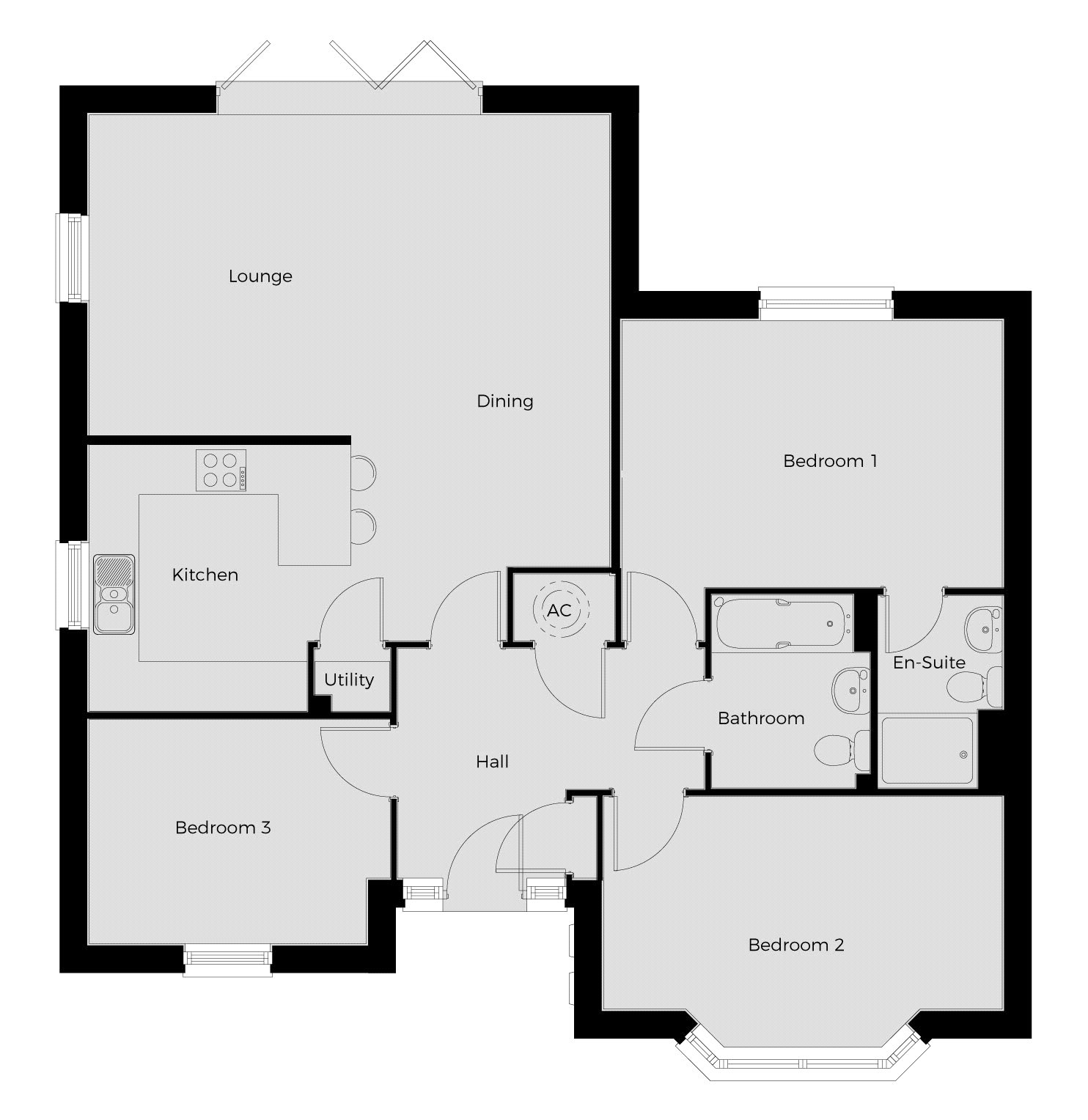 Plot 38, Underwood Gardens,, Plot 38, The Budleigh, Underwood Gardens, Somerset floorplan
