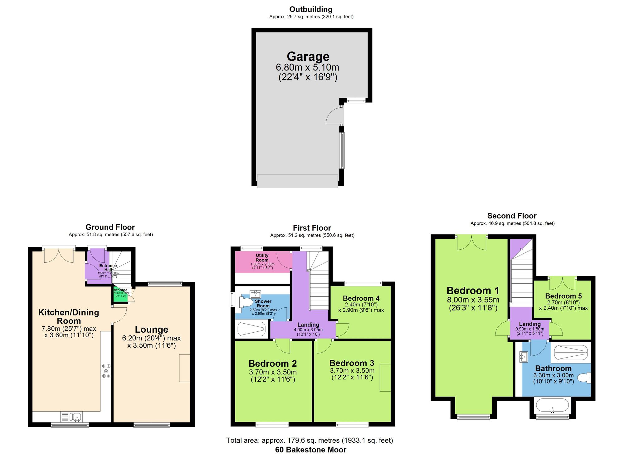 60 Bakestone Moor, Worksop floorplan