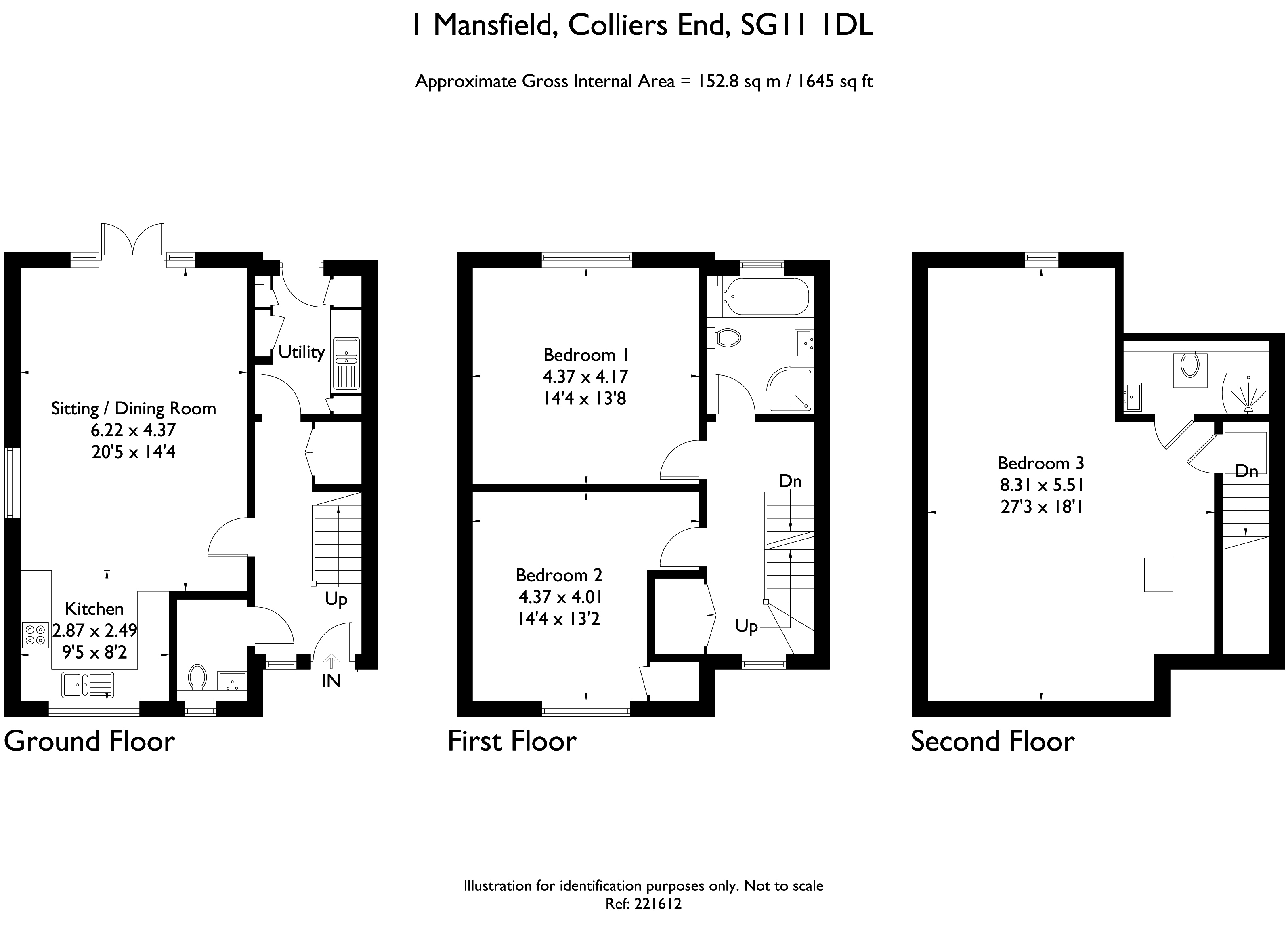 3 Bedrooms Semi-detached house for sale in Mansfield, Colliers End, Ware SG11