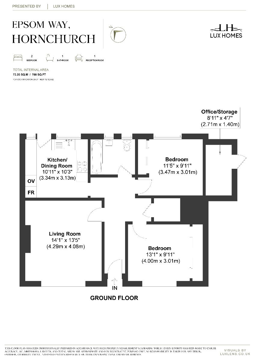 25 Epsom Way, Hornchurch floorplan