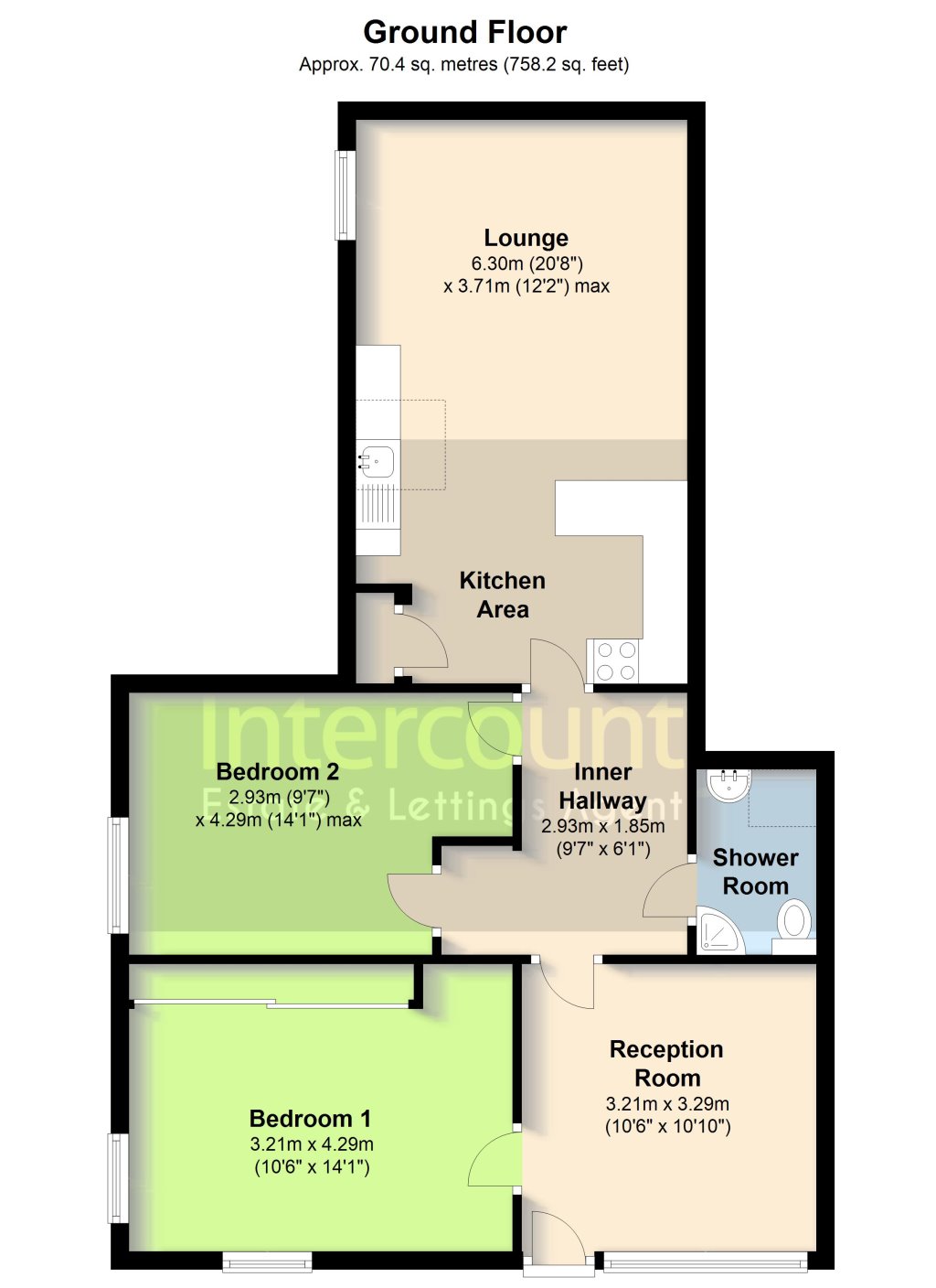 2 Bedrooms Flat to rent in Castle Walk, Lower Street, Stansted CM24