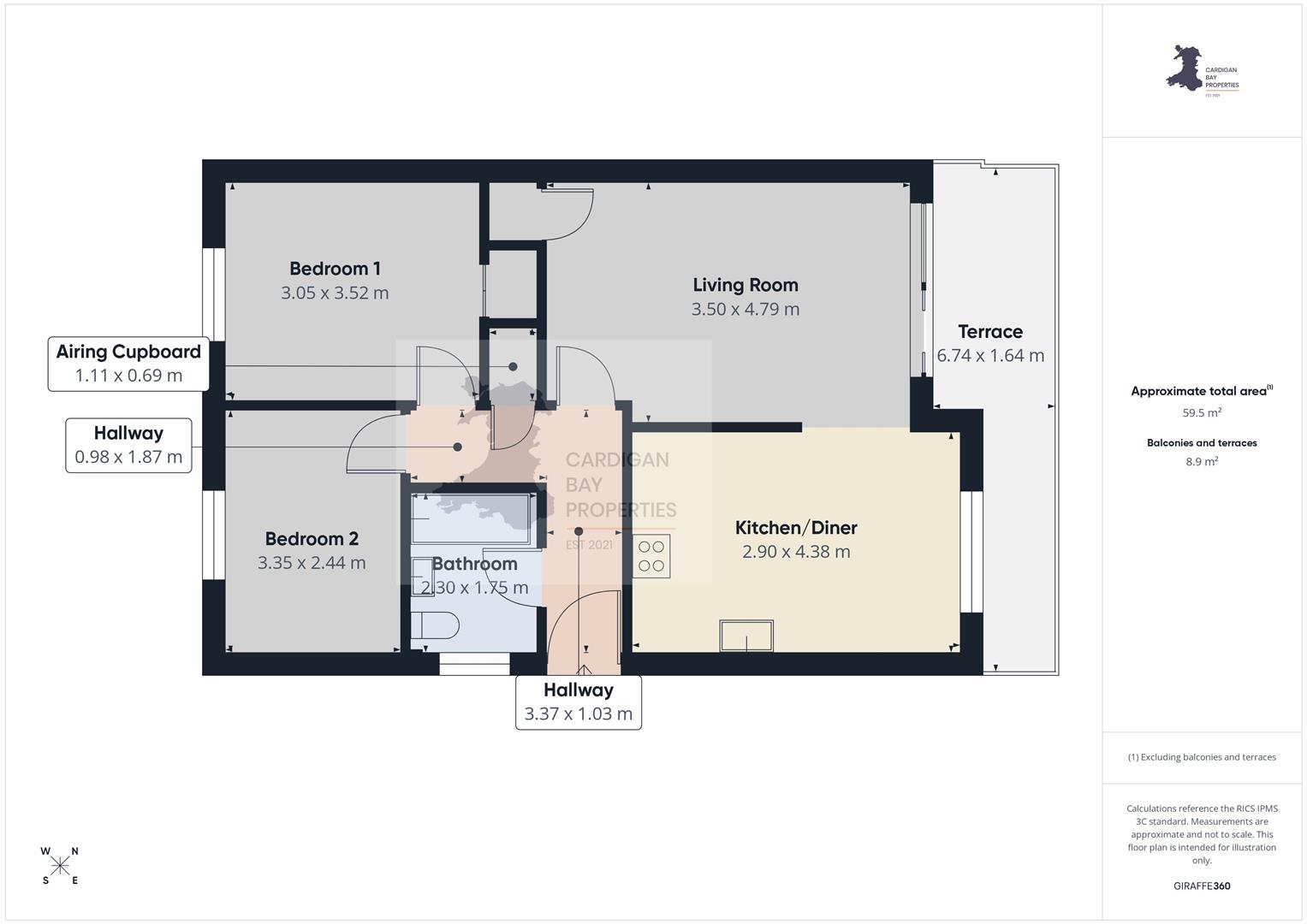 10 Brynonnen, St. Dogmaels Road, Cardigan floorplan