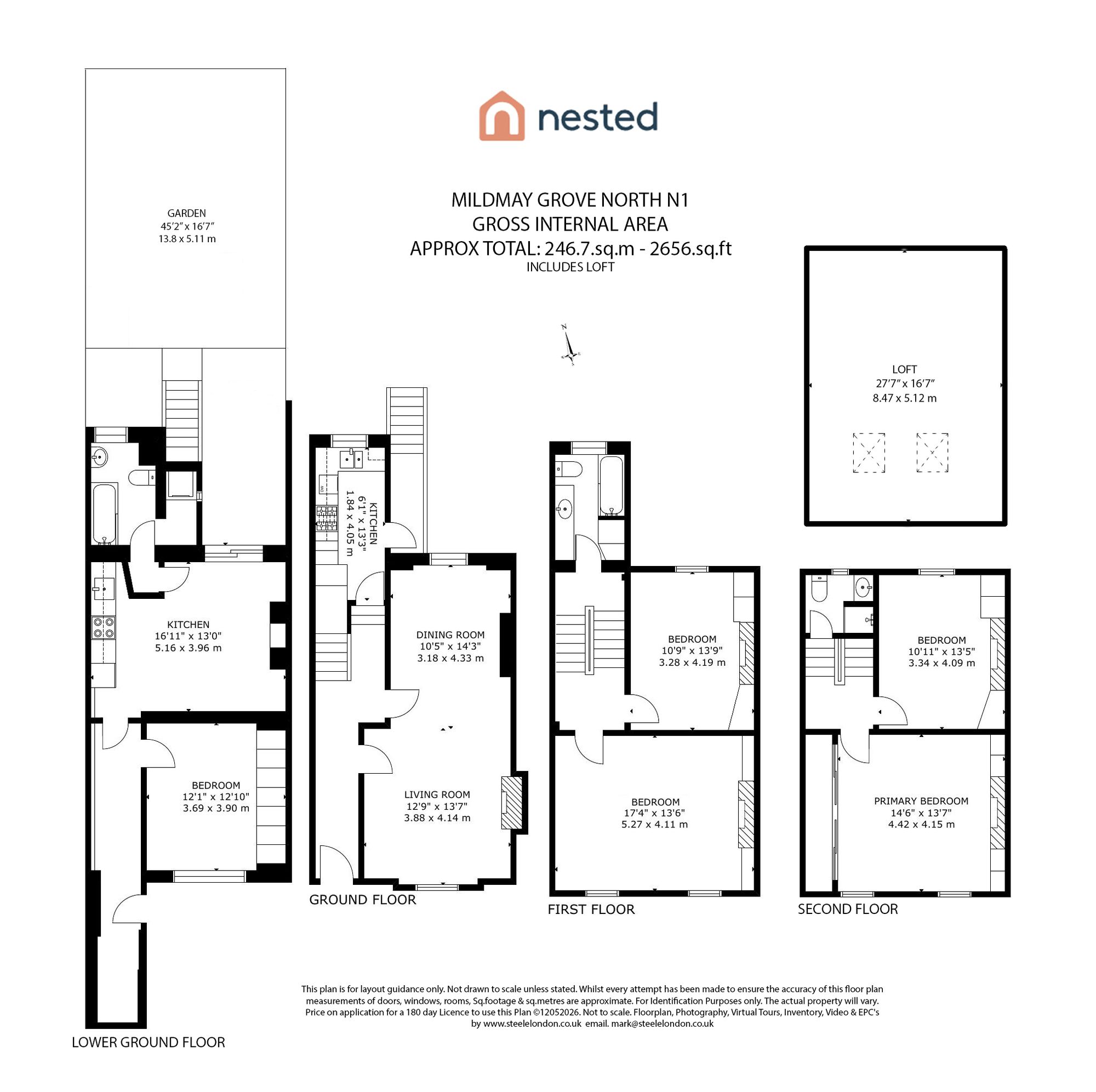 53 Mildmay Grove North, London floorplan