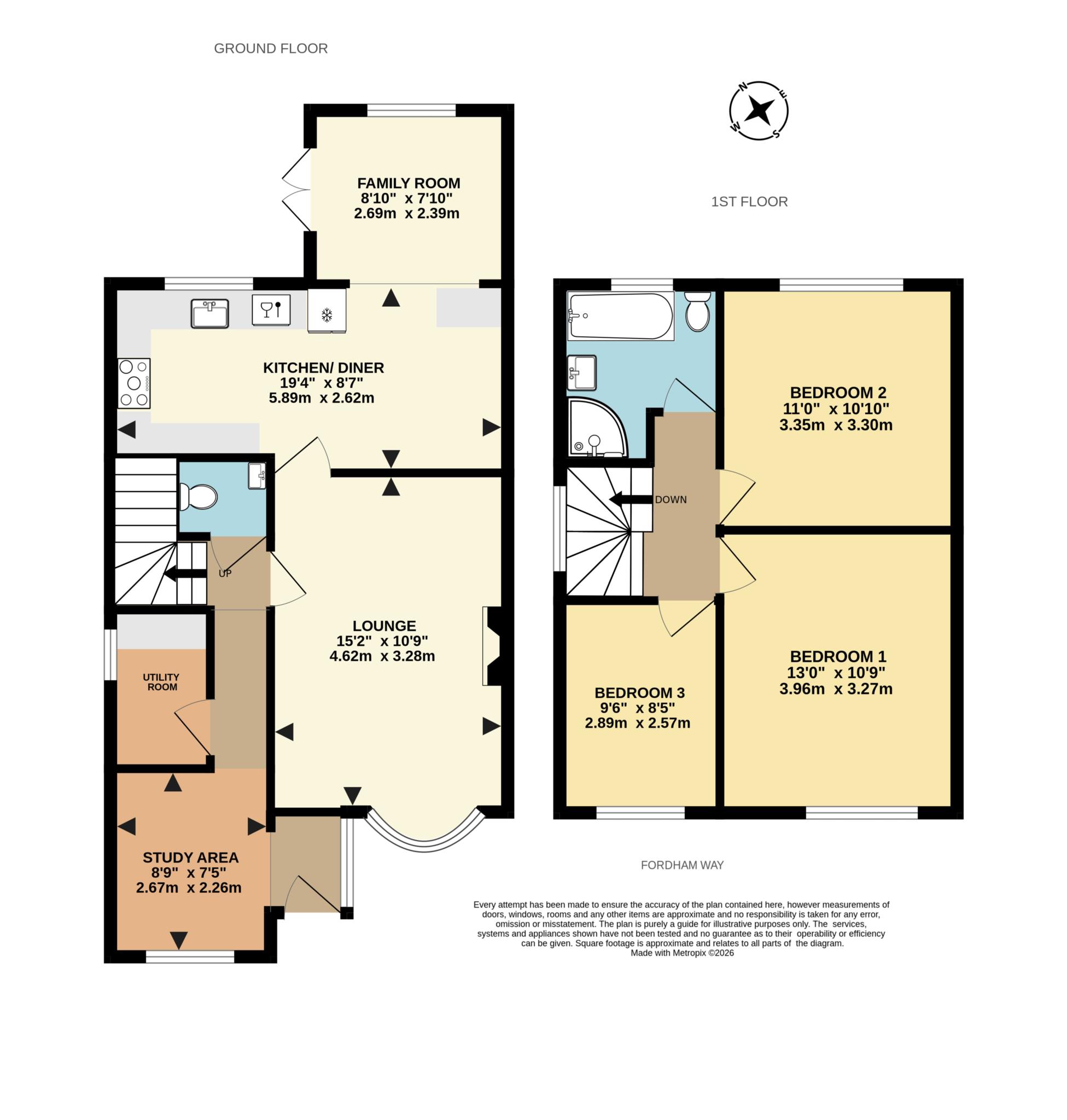 31, Fordham Way, Reading floorplan