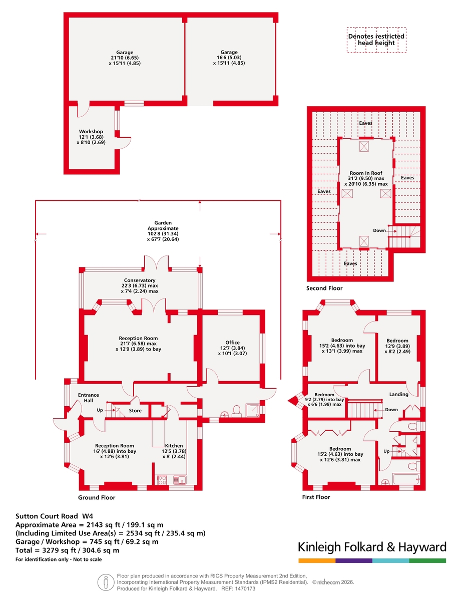 182, Sutton Court Road, London floorplan