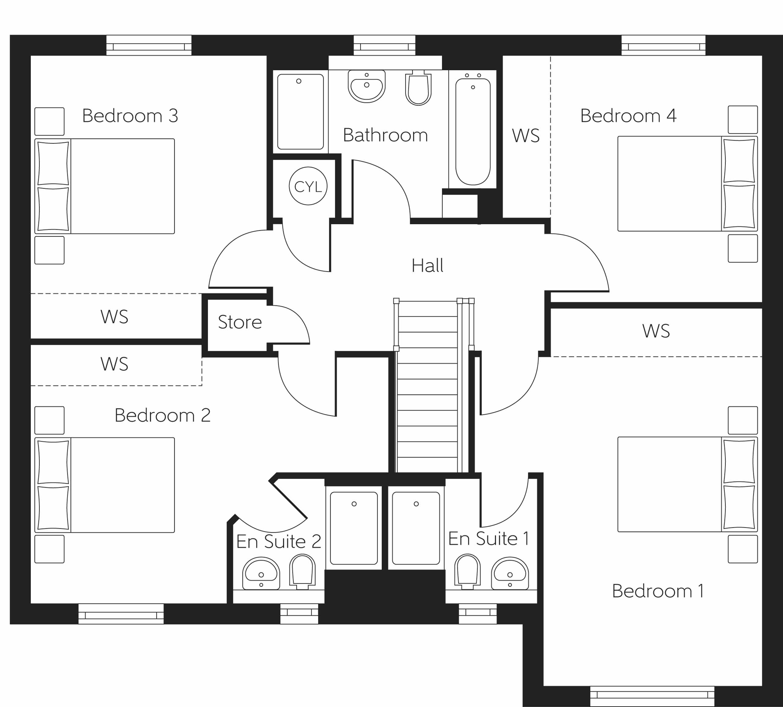 88, Forest Road, Cumbernauld floorplan
