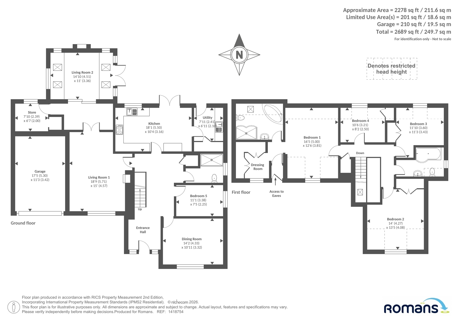 10, Conifer Drive, Reading floorplan
