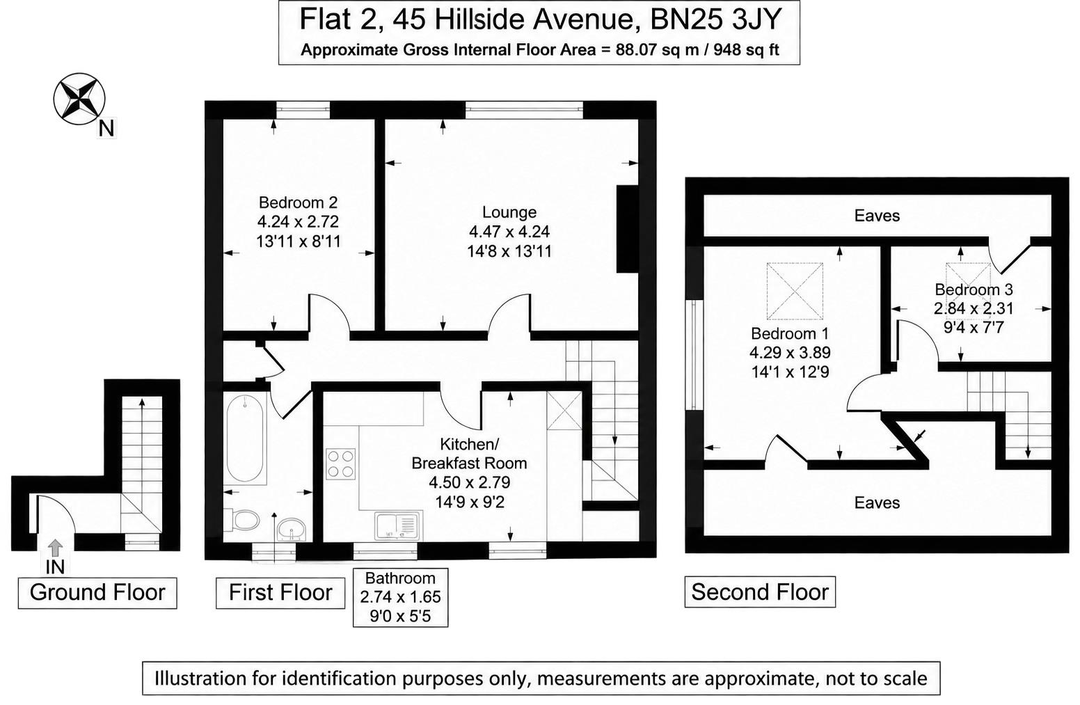 Hillside Avenue, Seaford floorplan