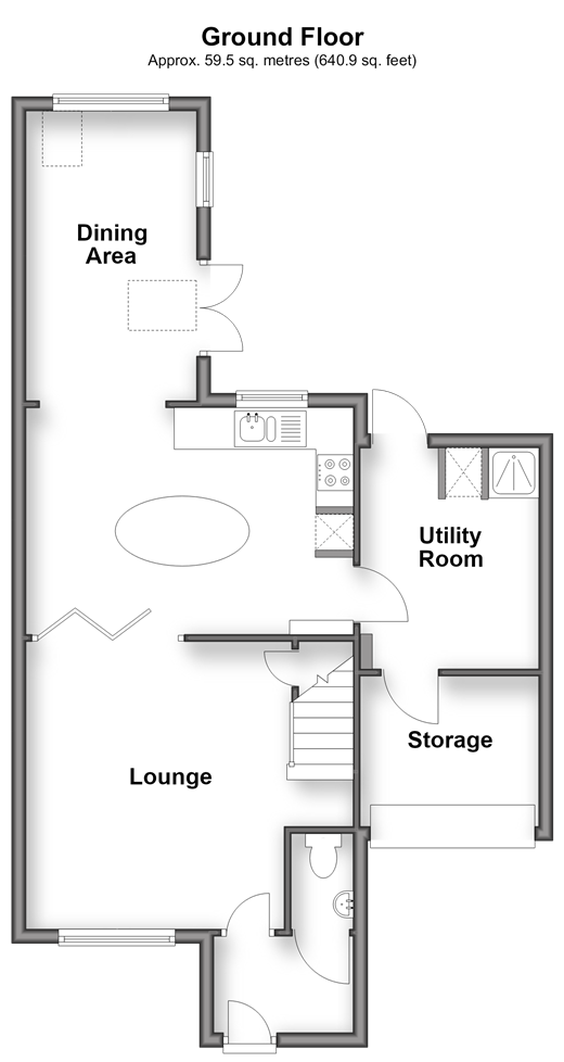 Corfe Close Southwater, Horsham floorplan