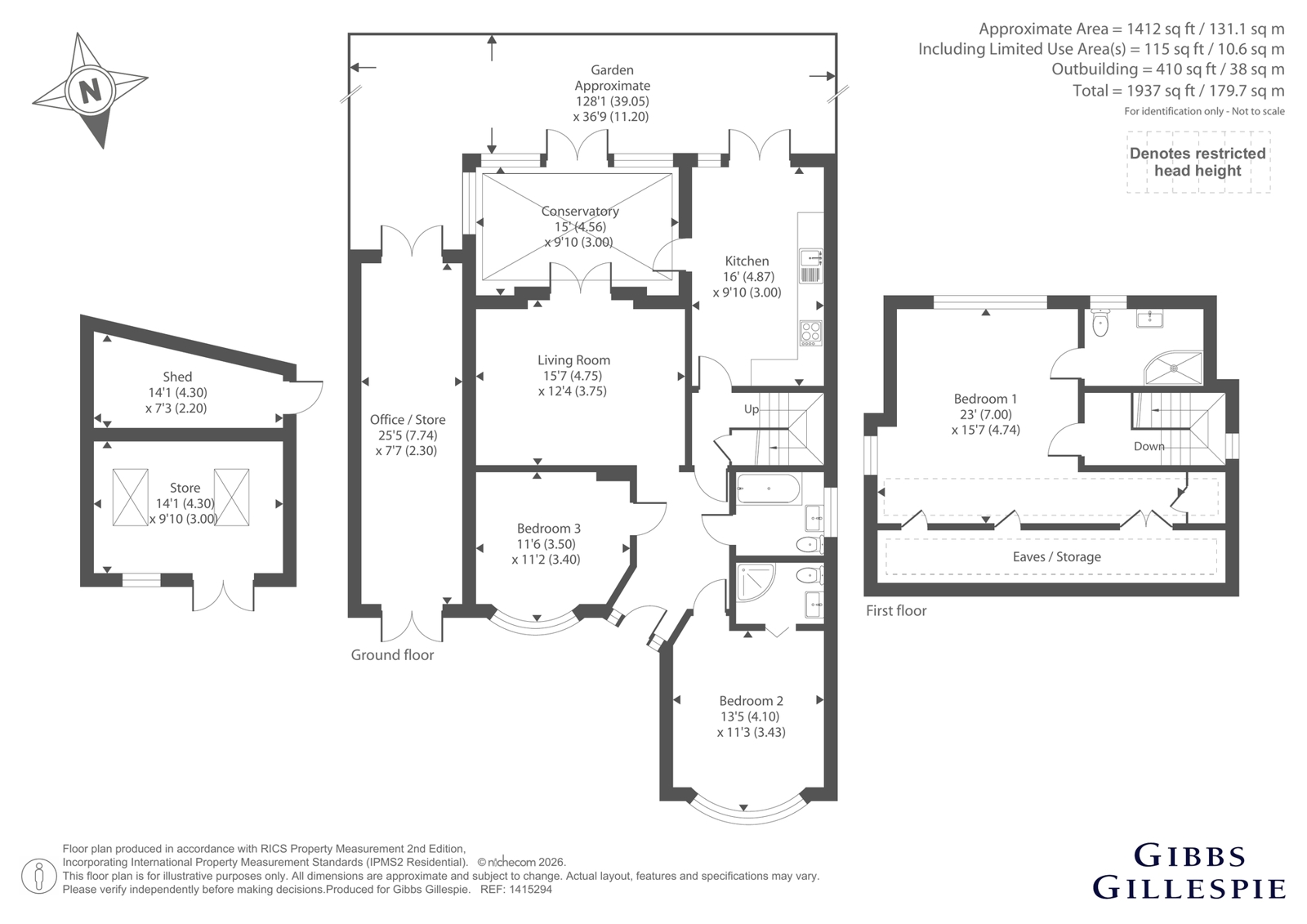 36, Hillside Road, Middlesex floorplan