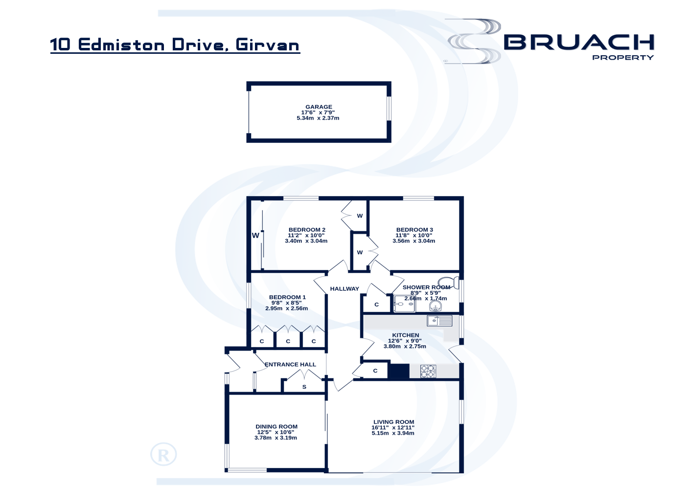 10, Edmiston Drive, Girvan floorplan