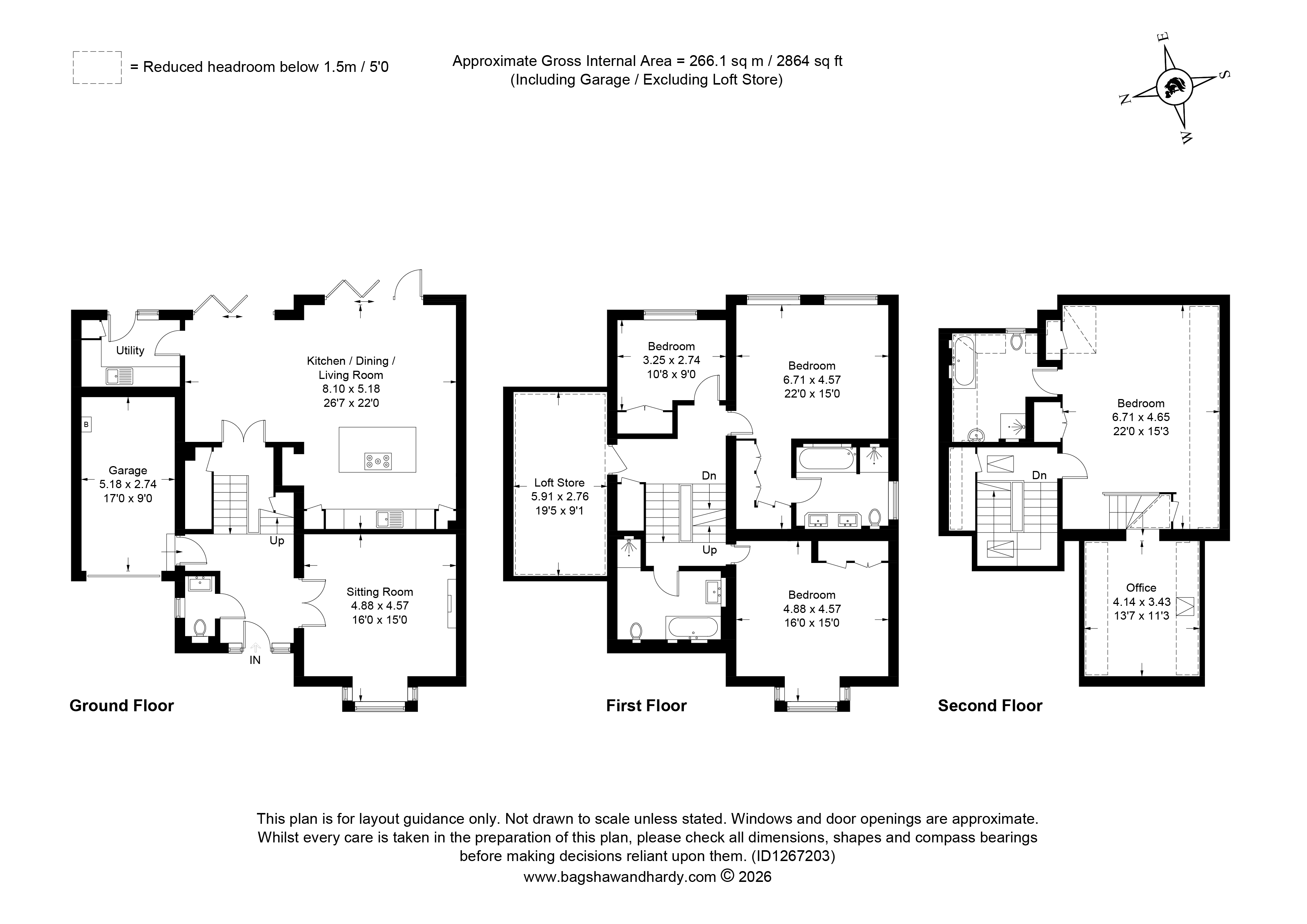 Southside, 76C,, Reigate Hill, Surrey floorplan