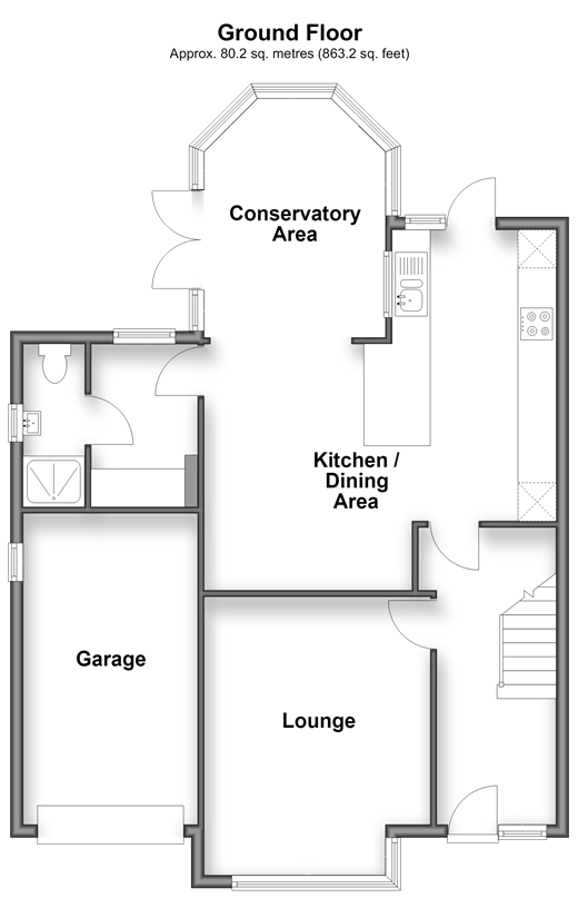 Cowper Gardens, Wallington floorplan