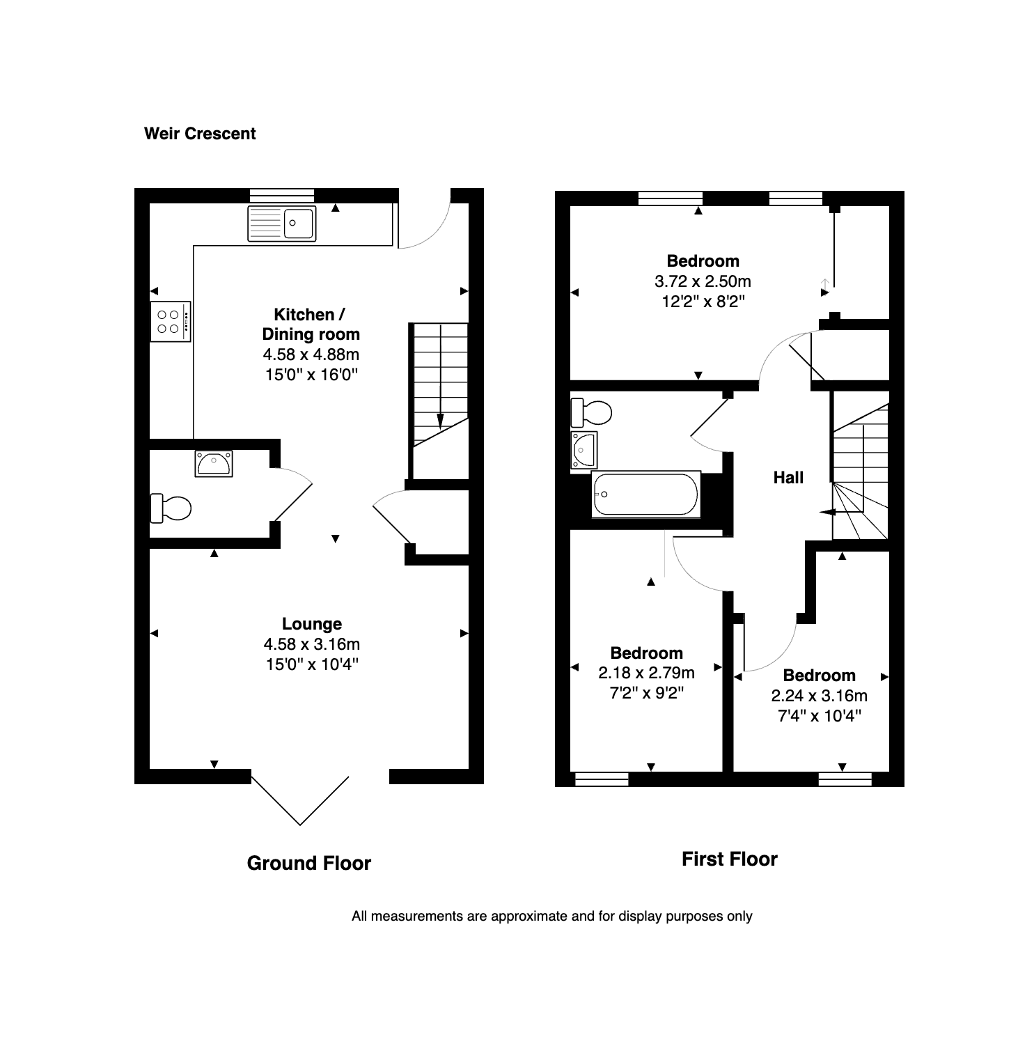 13a, Weir Crescent, Denny floorplan