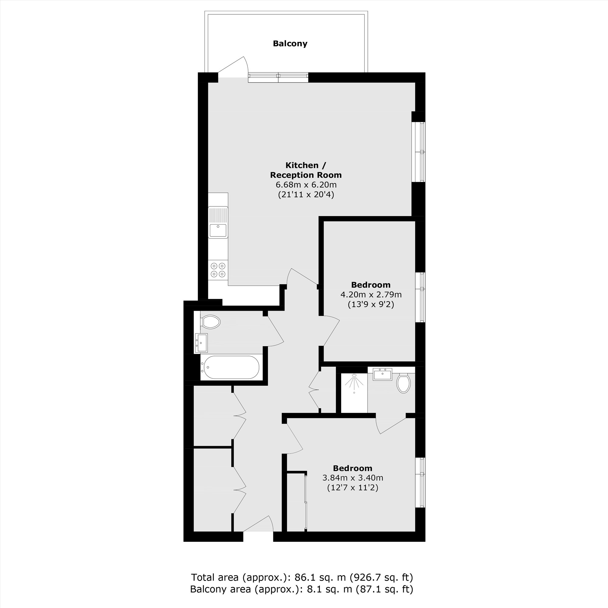 Bollo Bridge Road, London floorplan