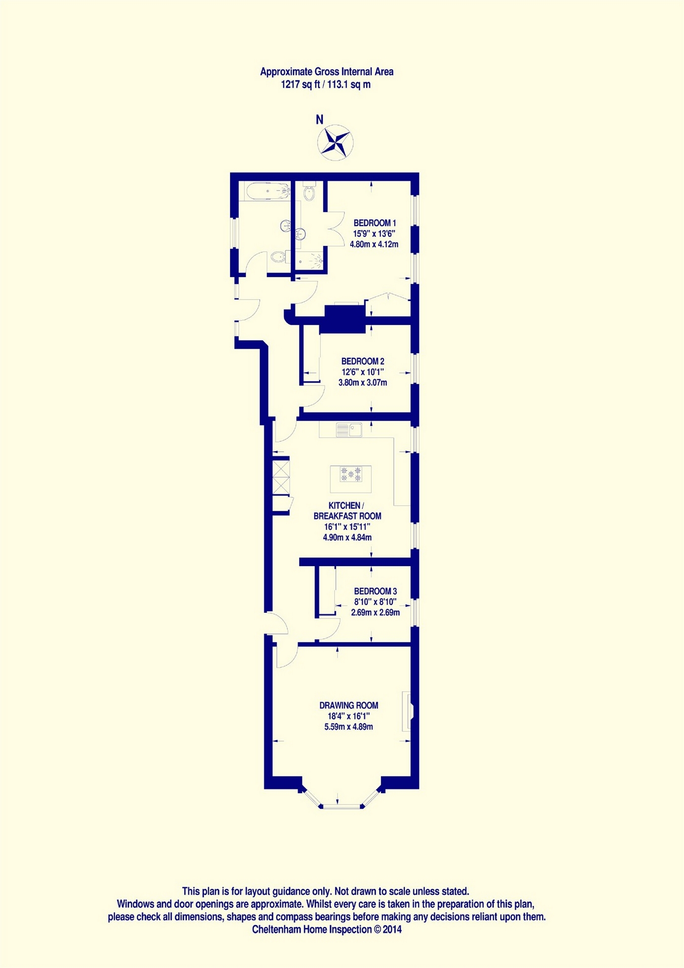 3 Bedrooms Flat to rent in Lansdown, Cheltenham, Gloucestershire GL50