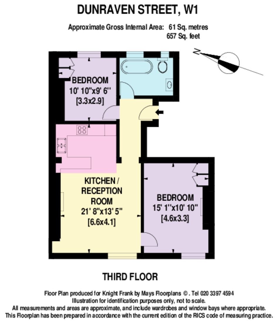 5, Dunraven Street, London floorplan