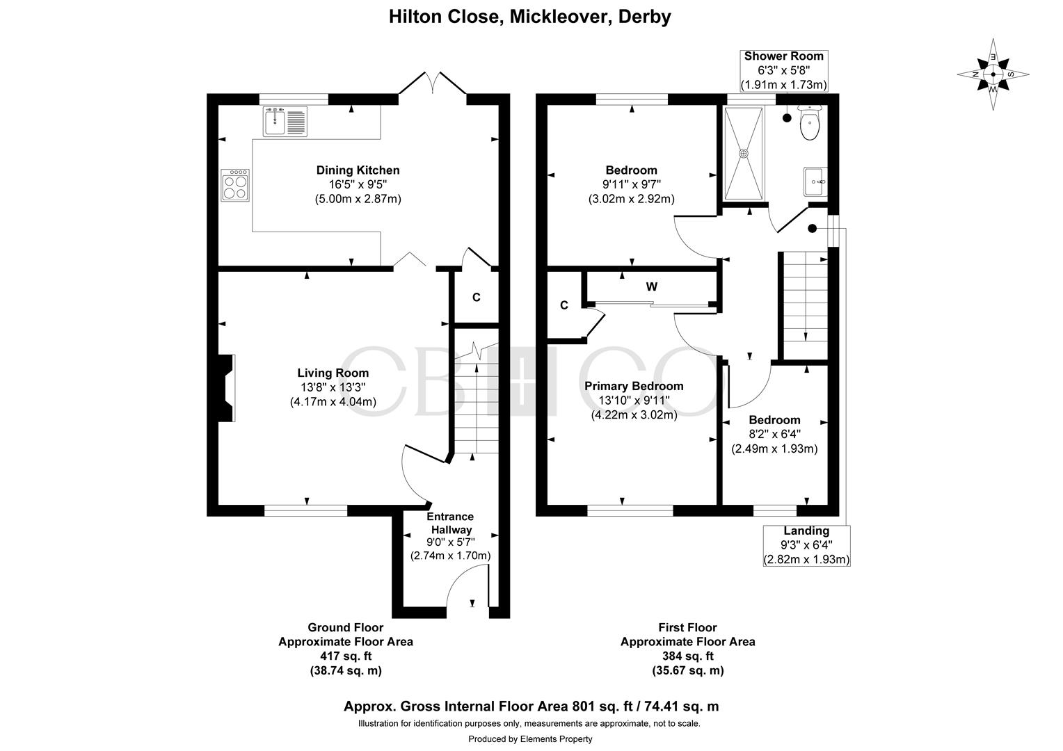 48, Hilton Close, Derby floorplan