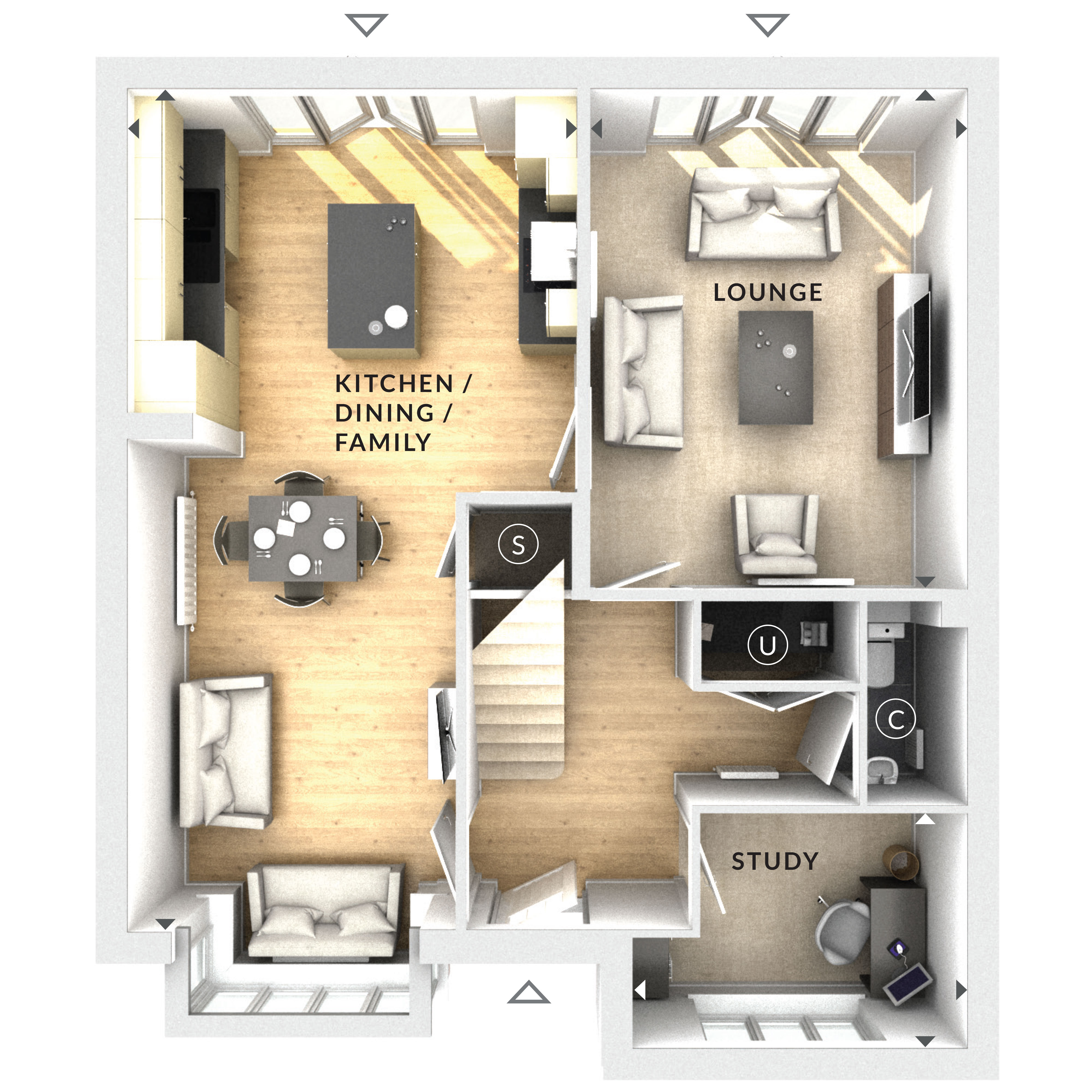 280, Cheltenham Road, Evesham floorplan