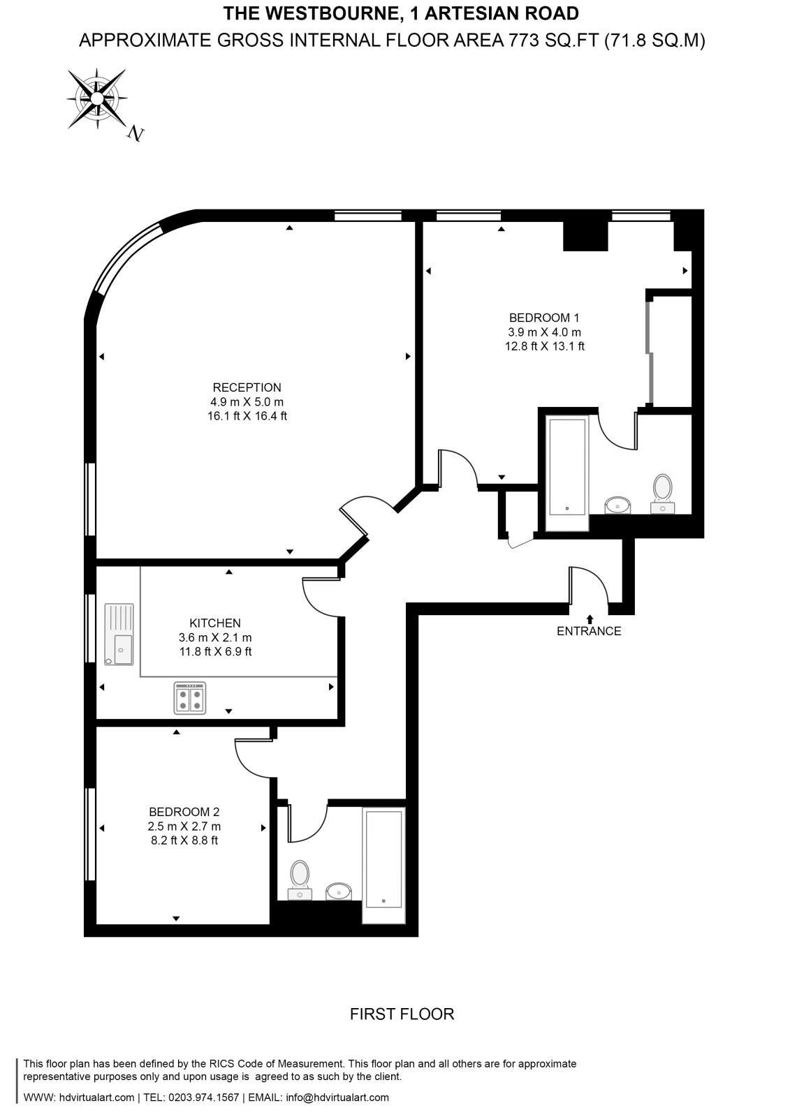 Artesian Road, Notting Hill floorplan