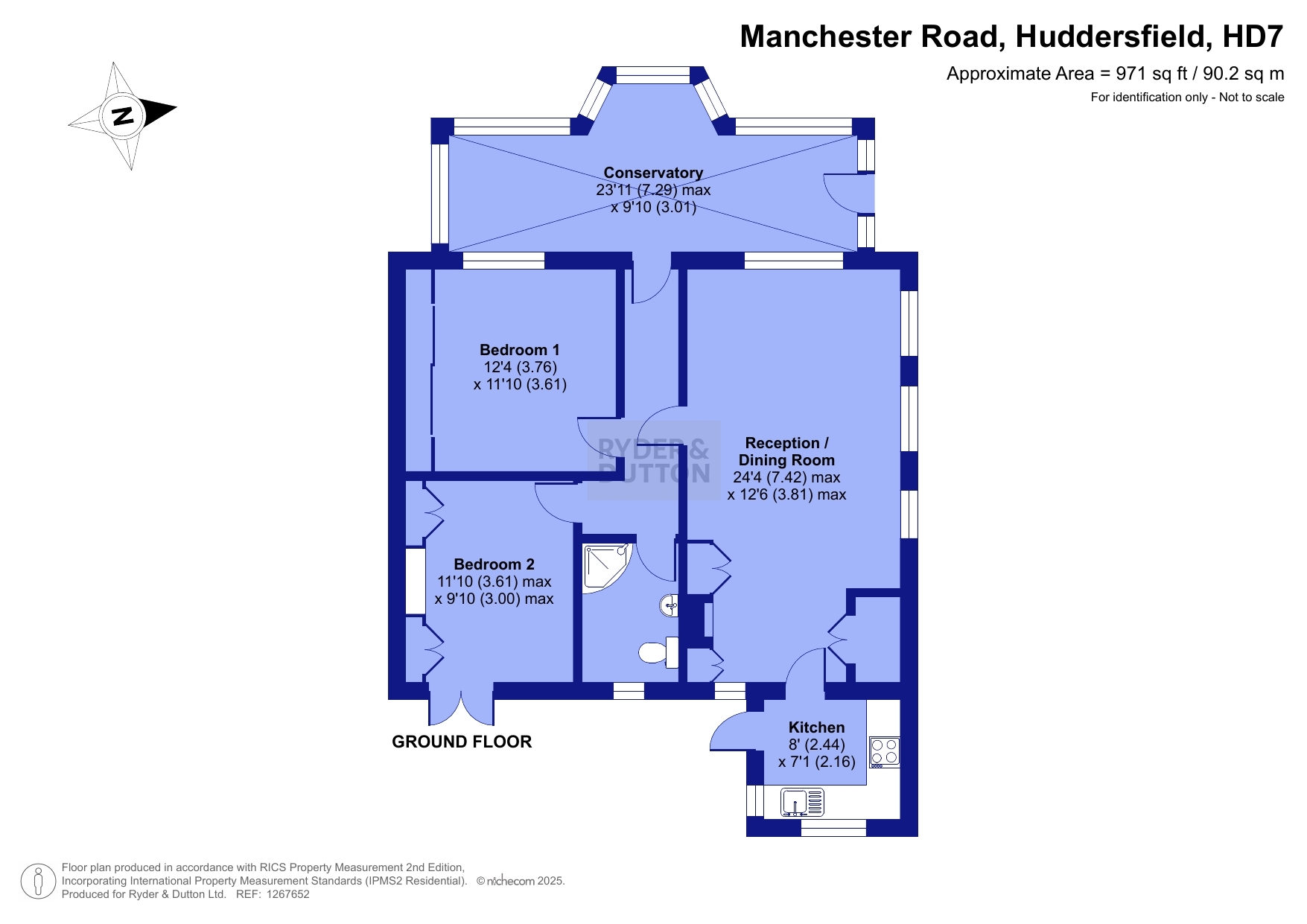 Rosebank, 373, Manchester Road, Huddersfield floorplan