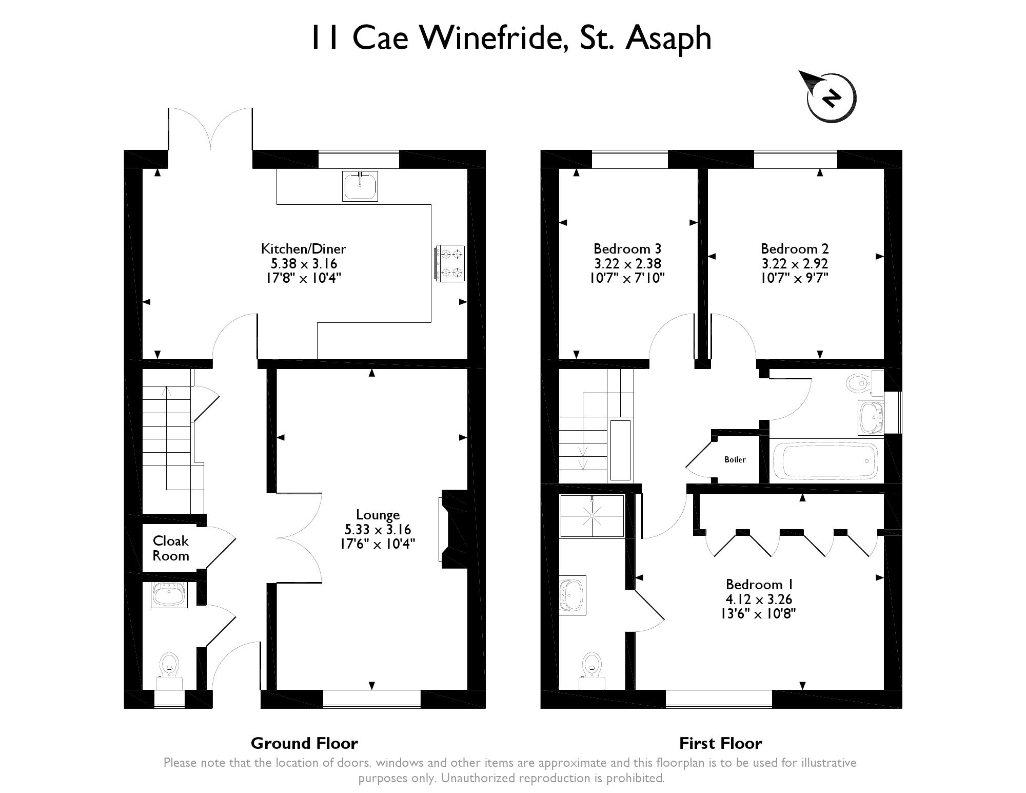 3 Bedrooms End terrace house for sale in Cae Winefride, St. Asaph LL17