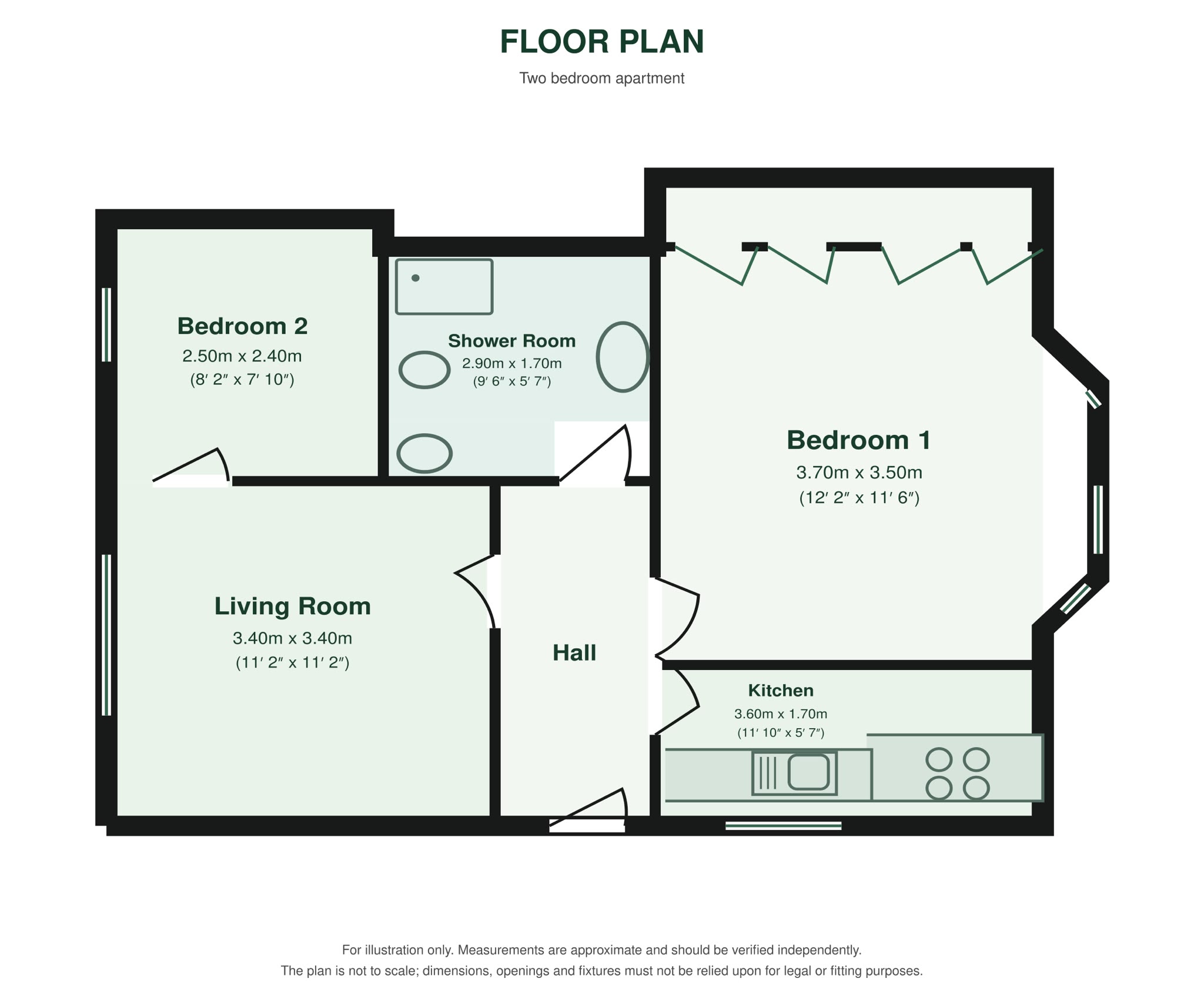 Flat 6 - 185, West Wycombe Road, High Wycombe floorplan