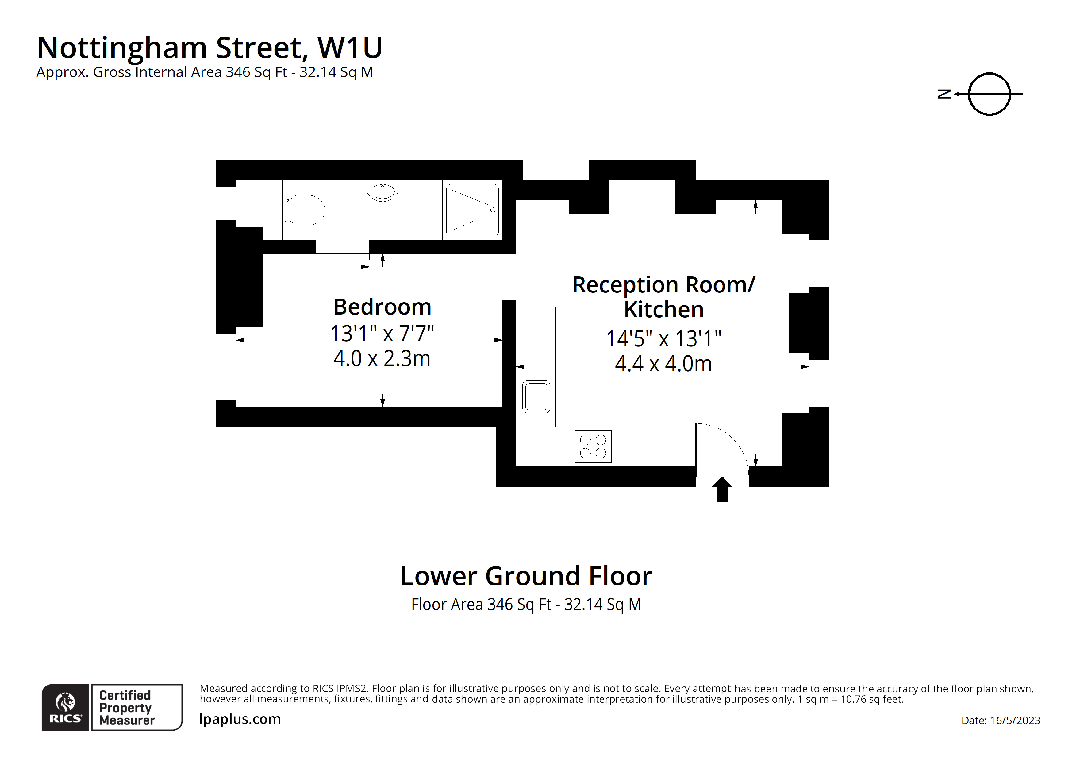 Lower Ground, 2, Nottingham Street, London floorplan