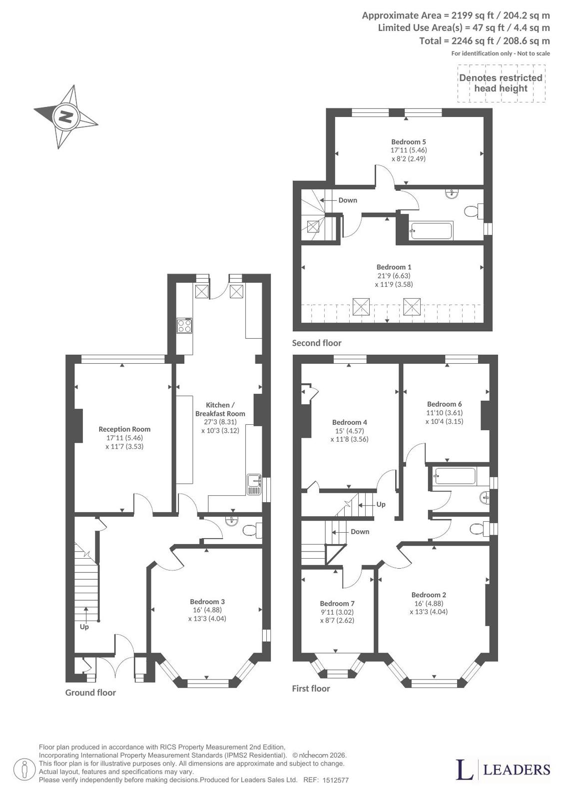 2, Sheringham Road, Greater Manchester floorplan