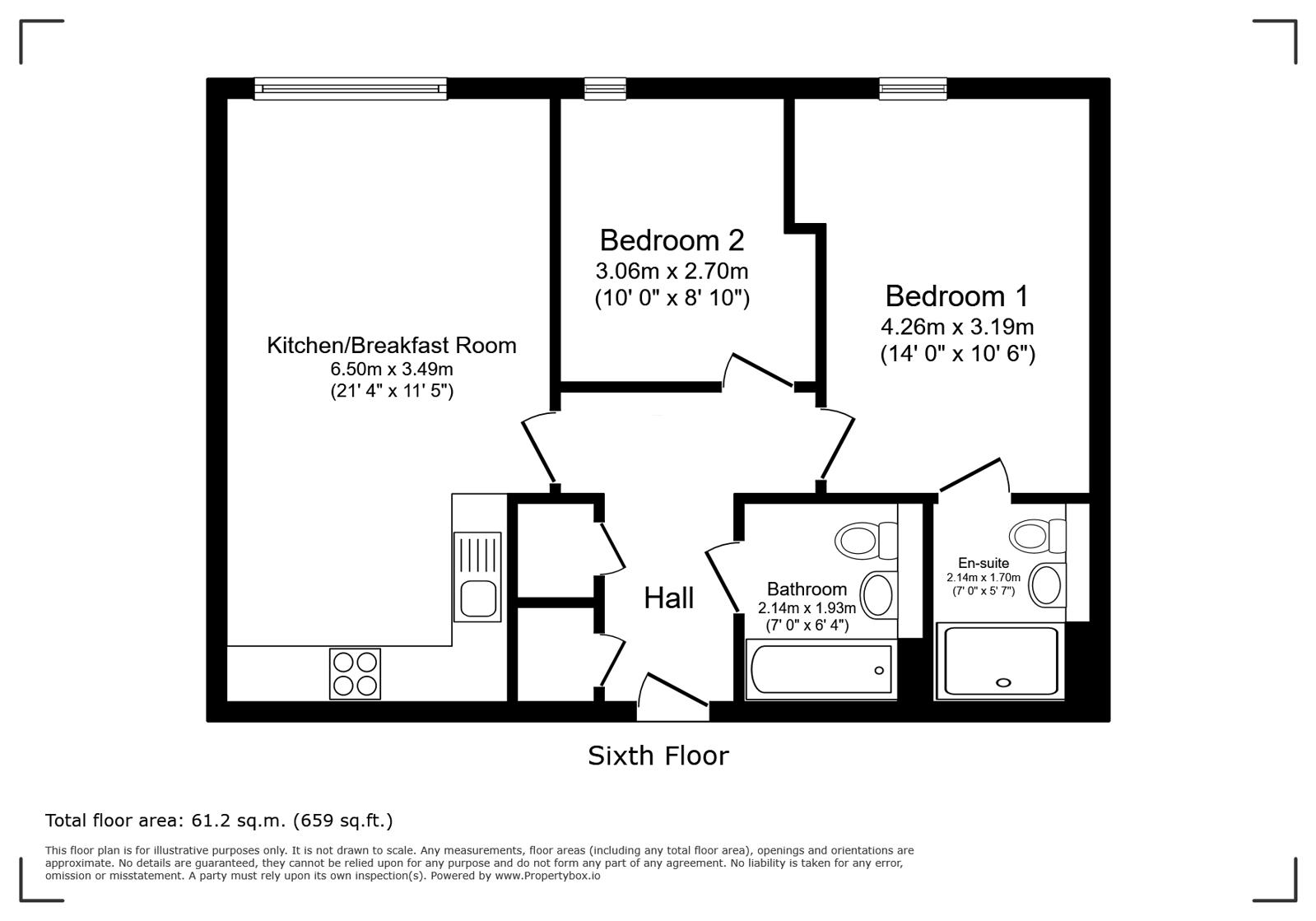 Regent Plaza, Salford floorplan