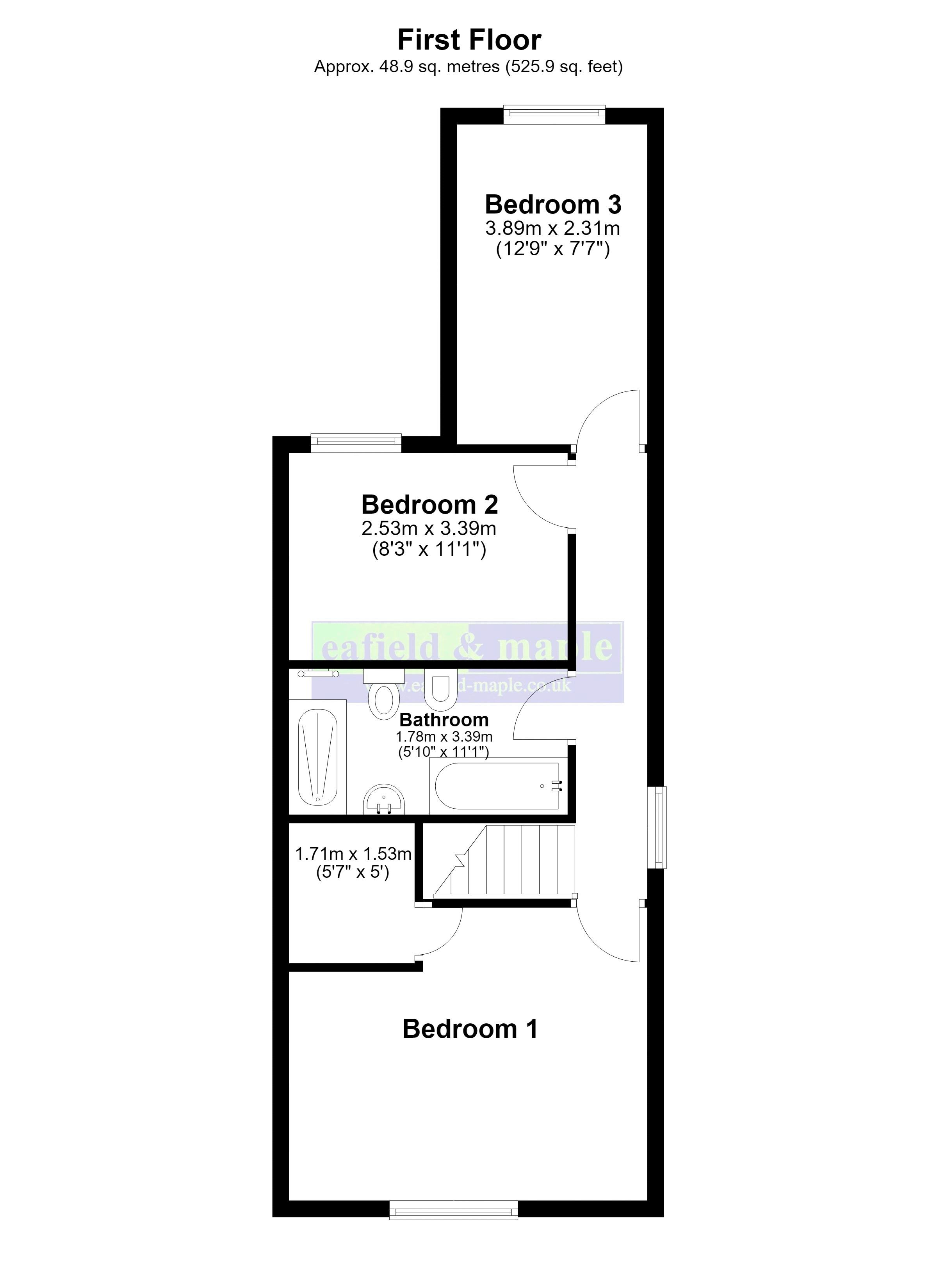 23, Maple Street, Accrington floorplan