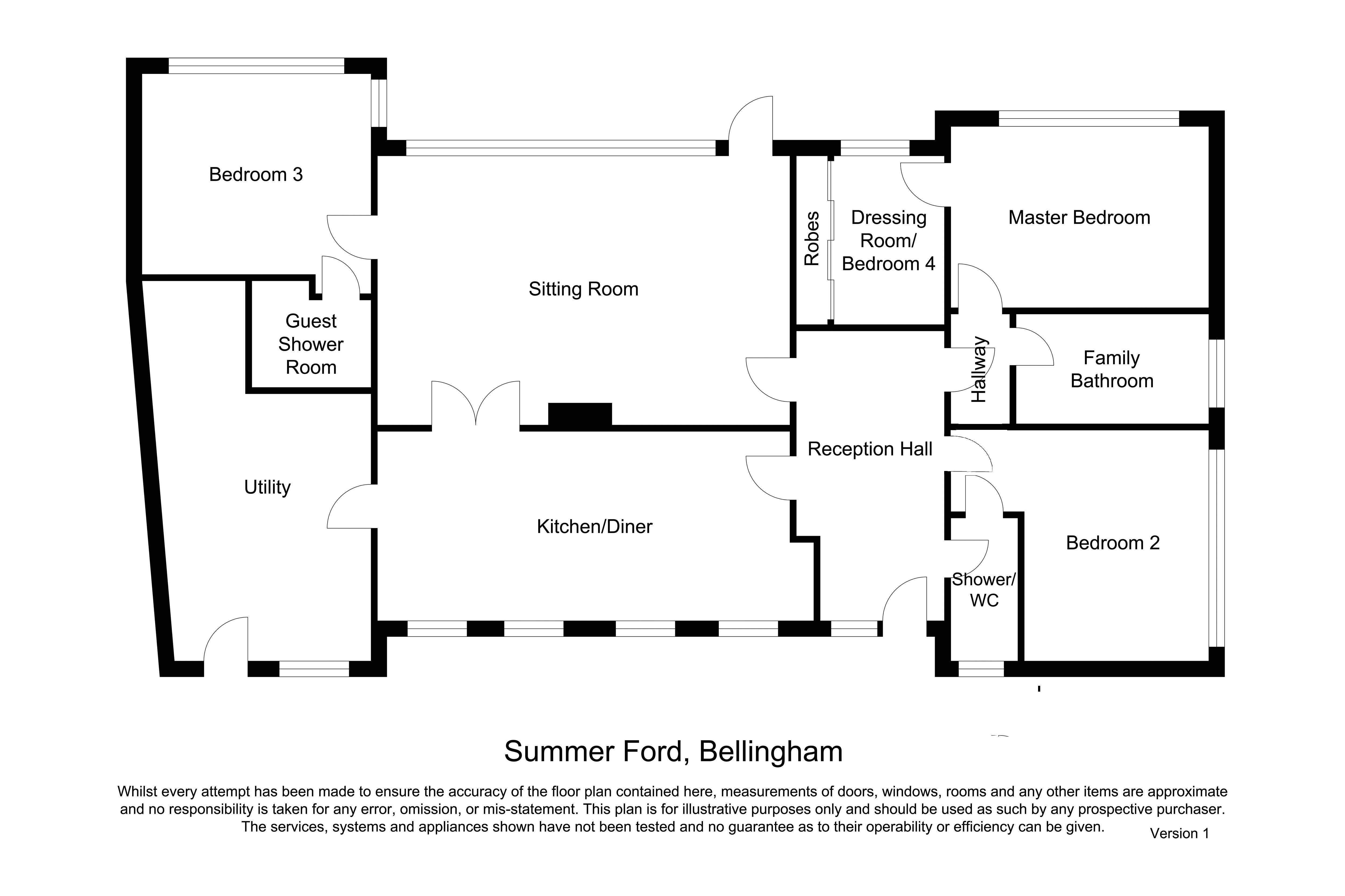 Summerford, Hexham floorplan