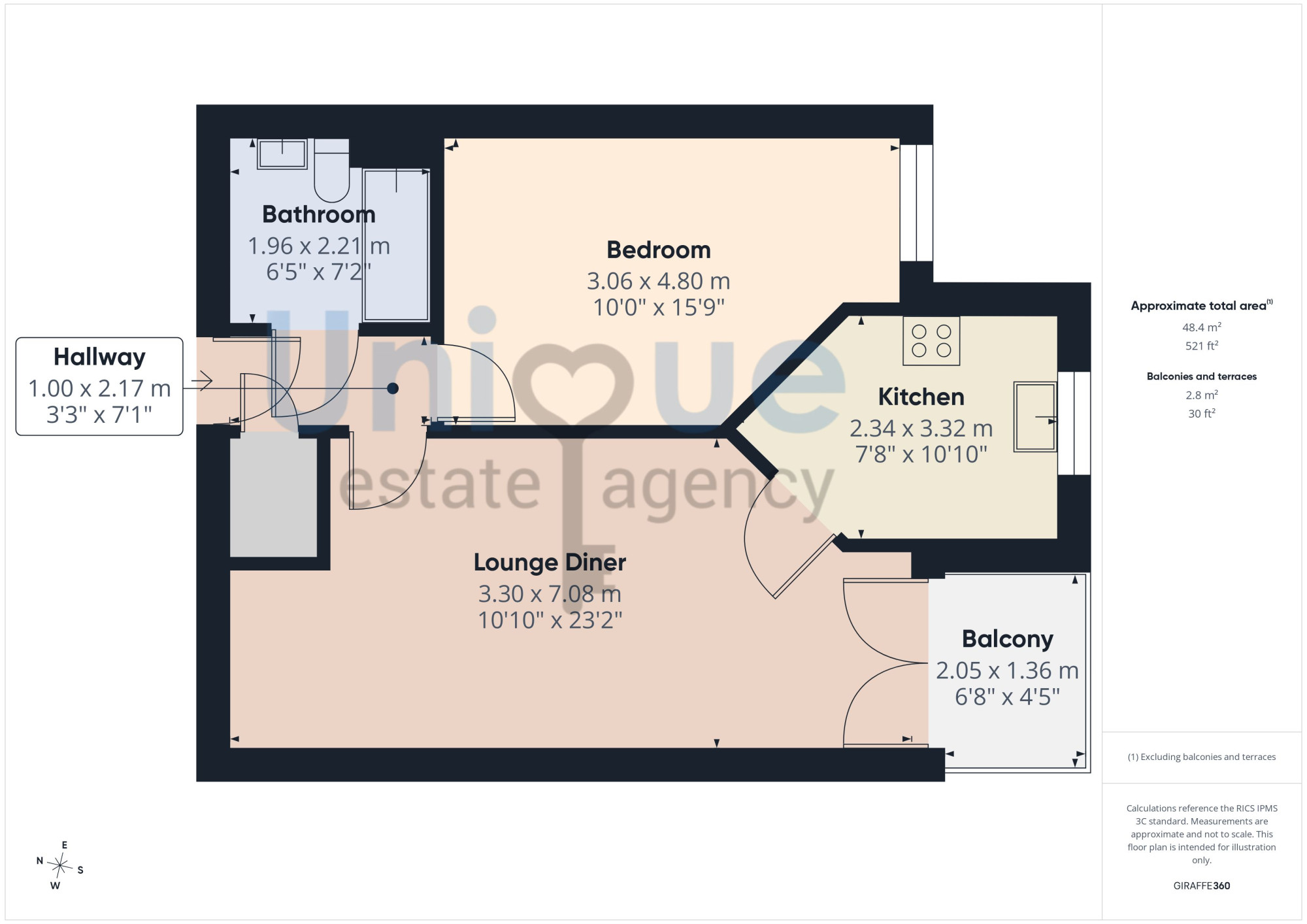 303, Ensign Court, Lytham St. Annes floorplan