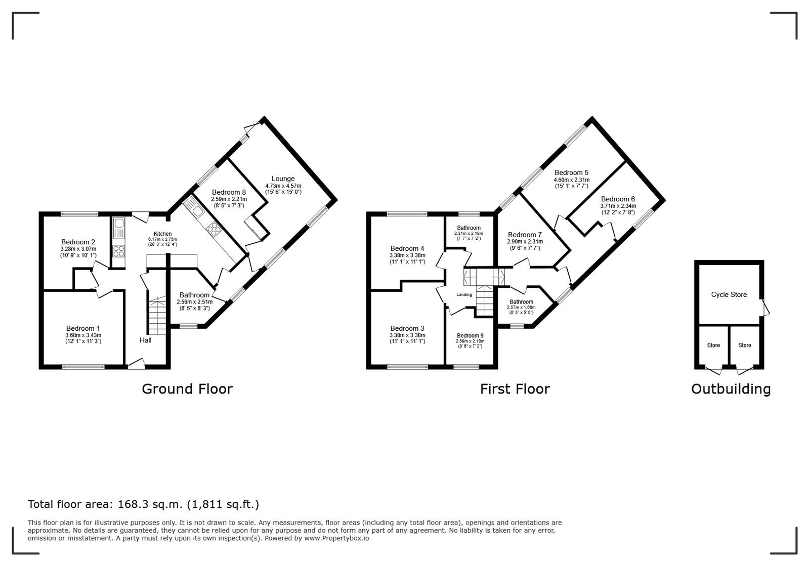 69, Larchwood Drive, Egham floorplan