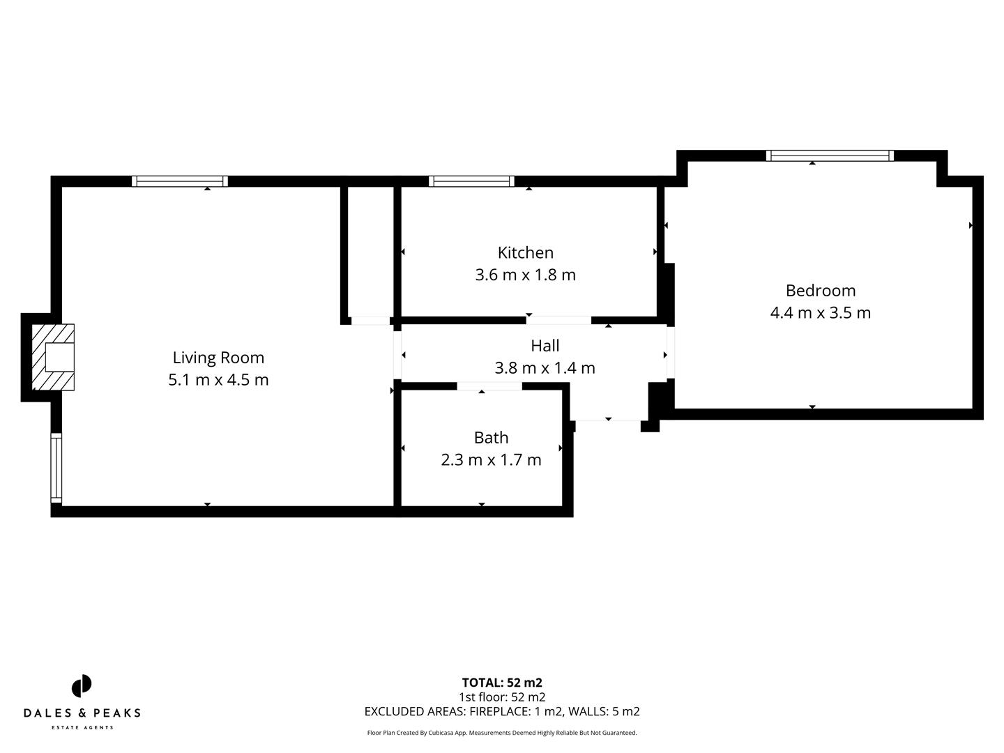 Flat 6, Golding House, Henry Avenue, Matlock floorplan