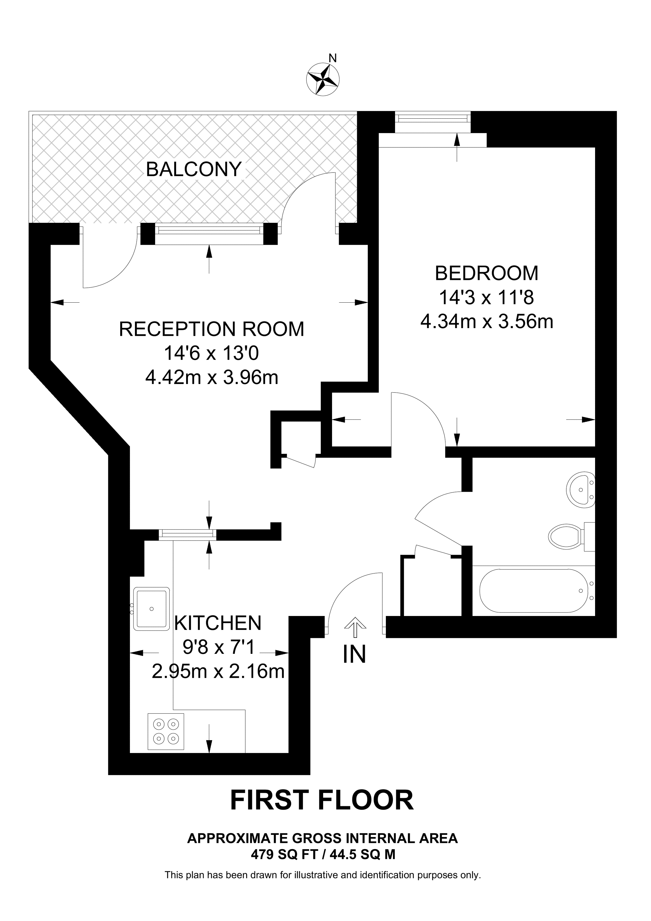 Richmond Road, Hackney floorplan