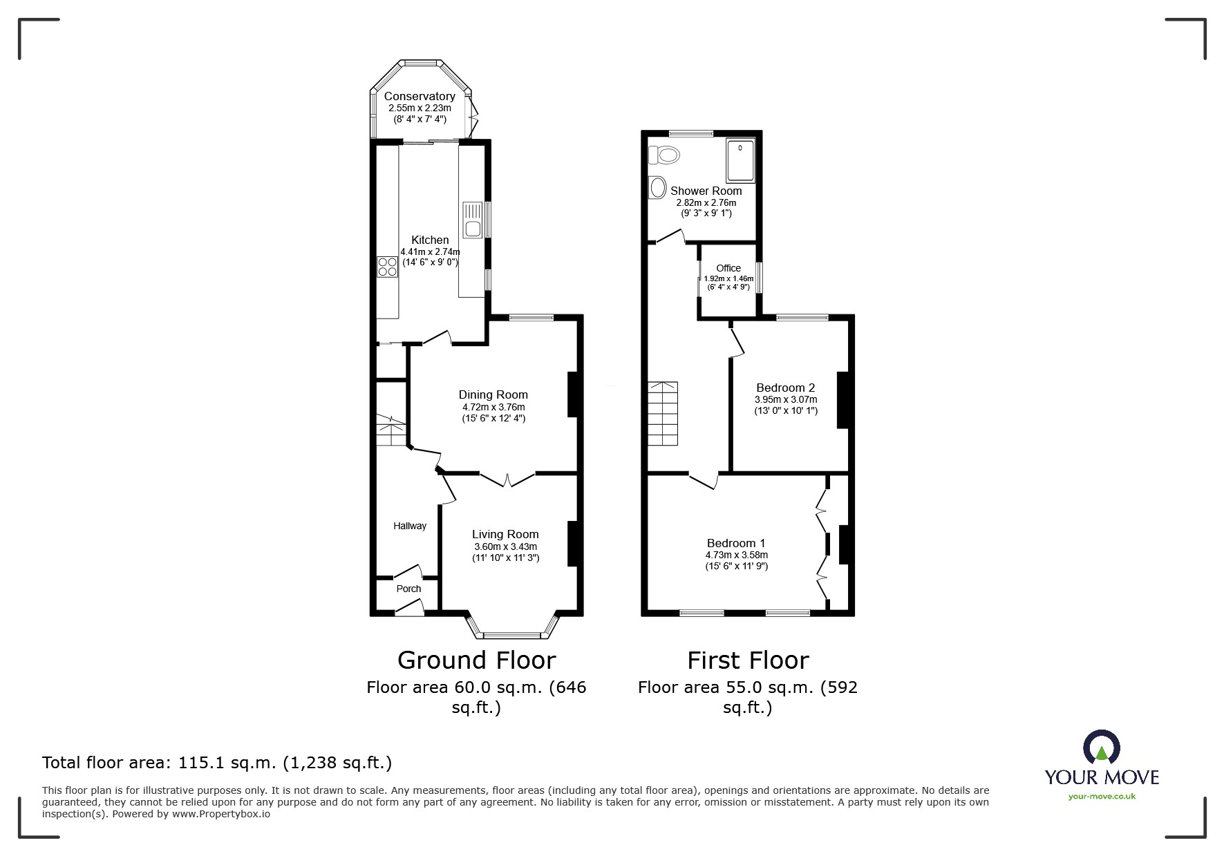 33, Townsend Road, Swinton floorplan